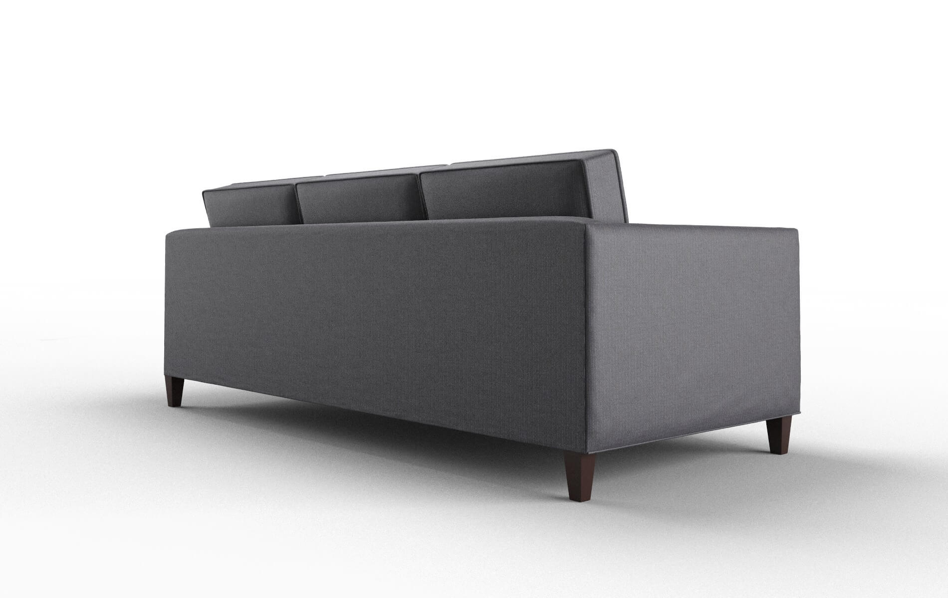Alps Parker Charcoal Sofa espresso legs 5