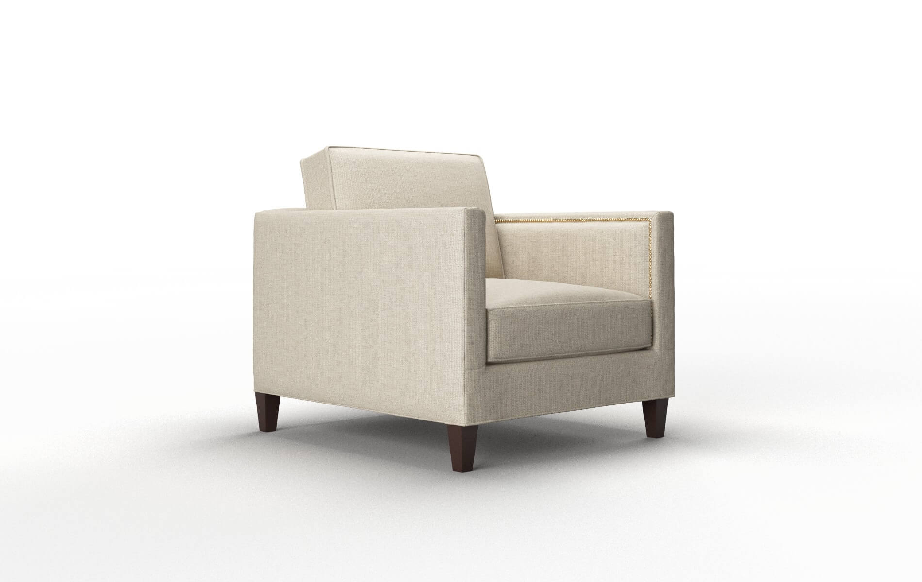 Alps Parker Linen Chair espresso legs 2