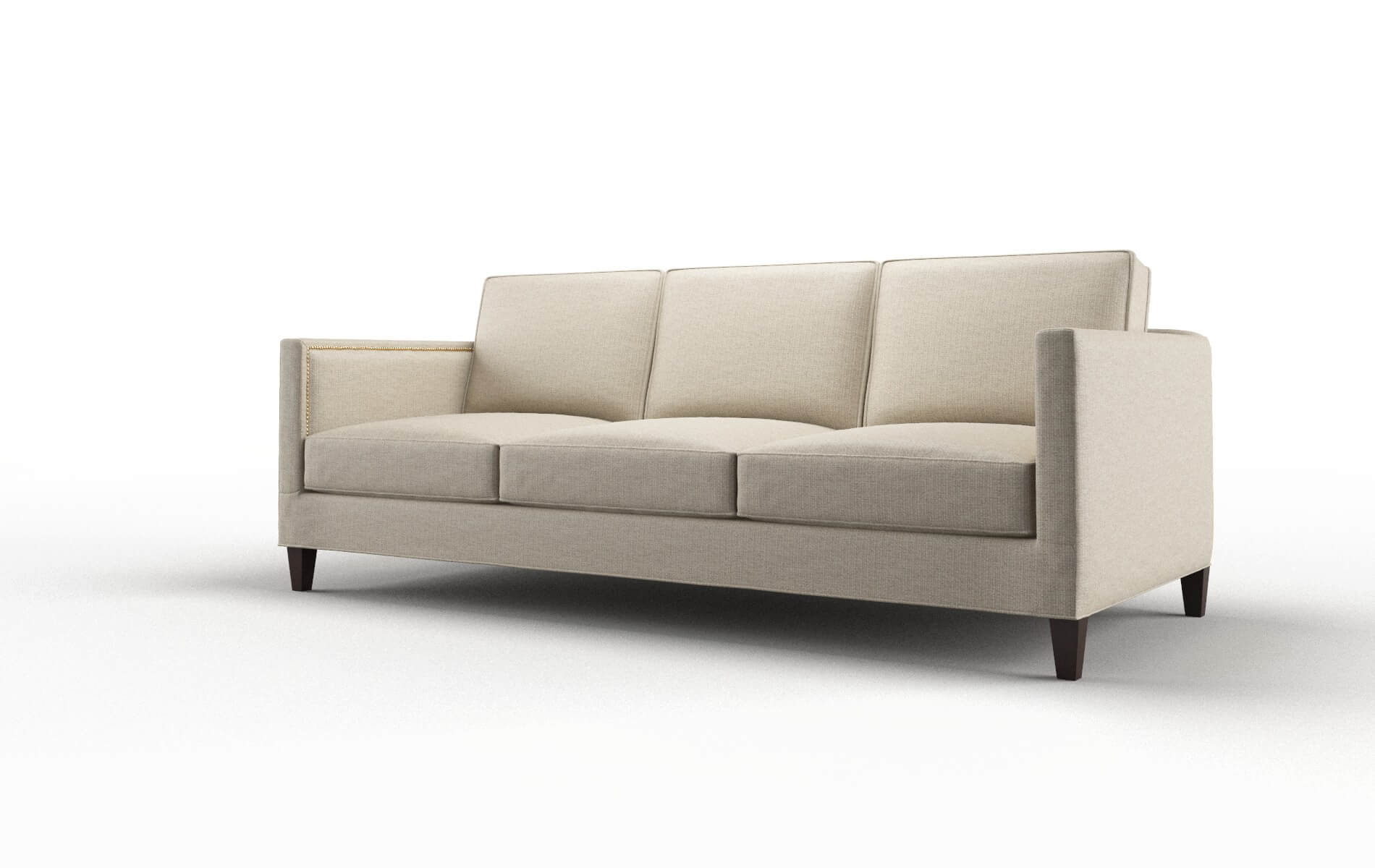 Alps Parker Linen Sofa espresso legs 4