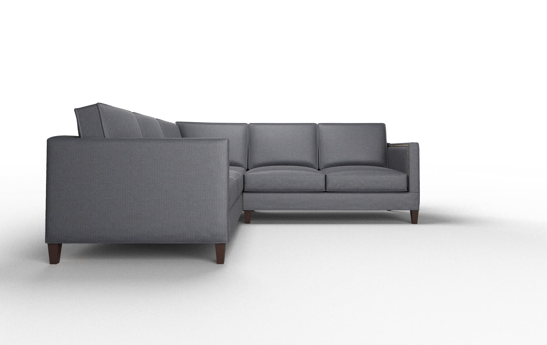 Alps Parker Midnight Sectional espresso legs 2