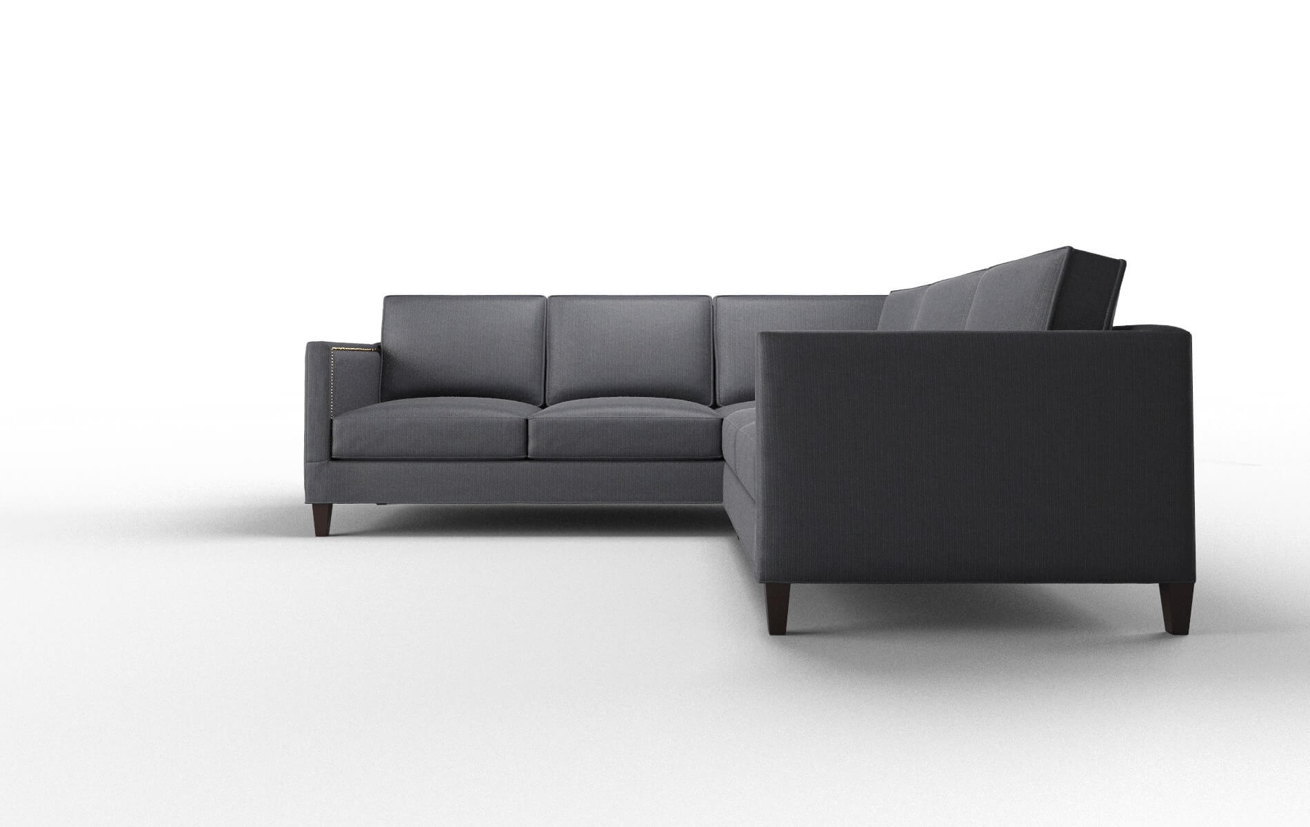 Alps Parker Midnight Sectional espresso legs 5