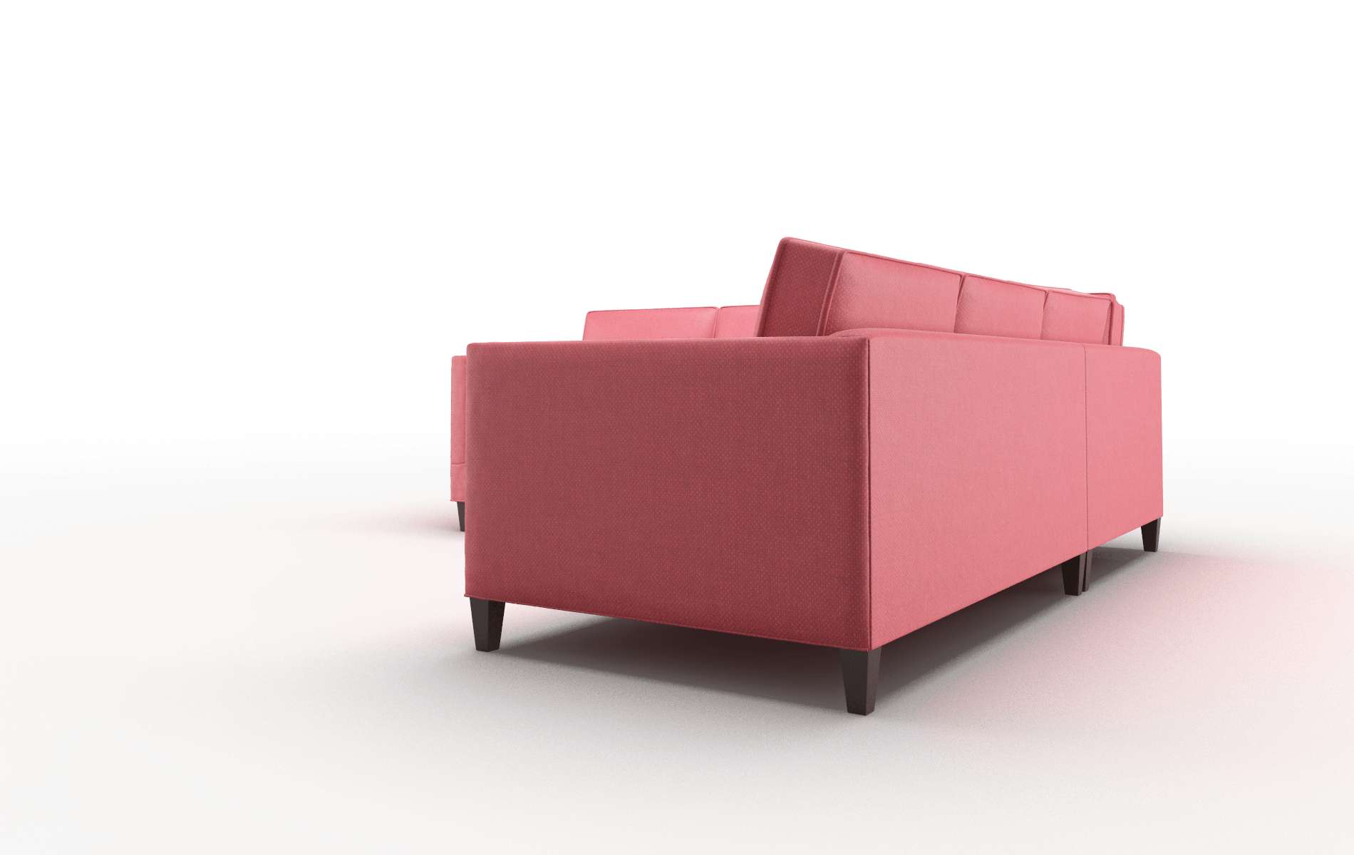 Alps Pauline Ruby Sectional espresso legs 4