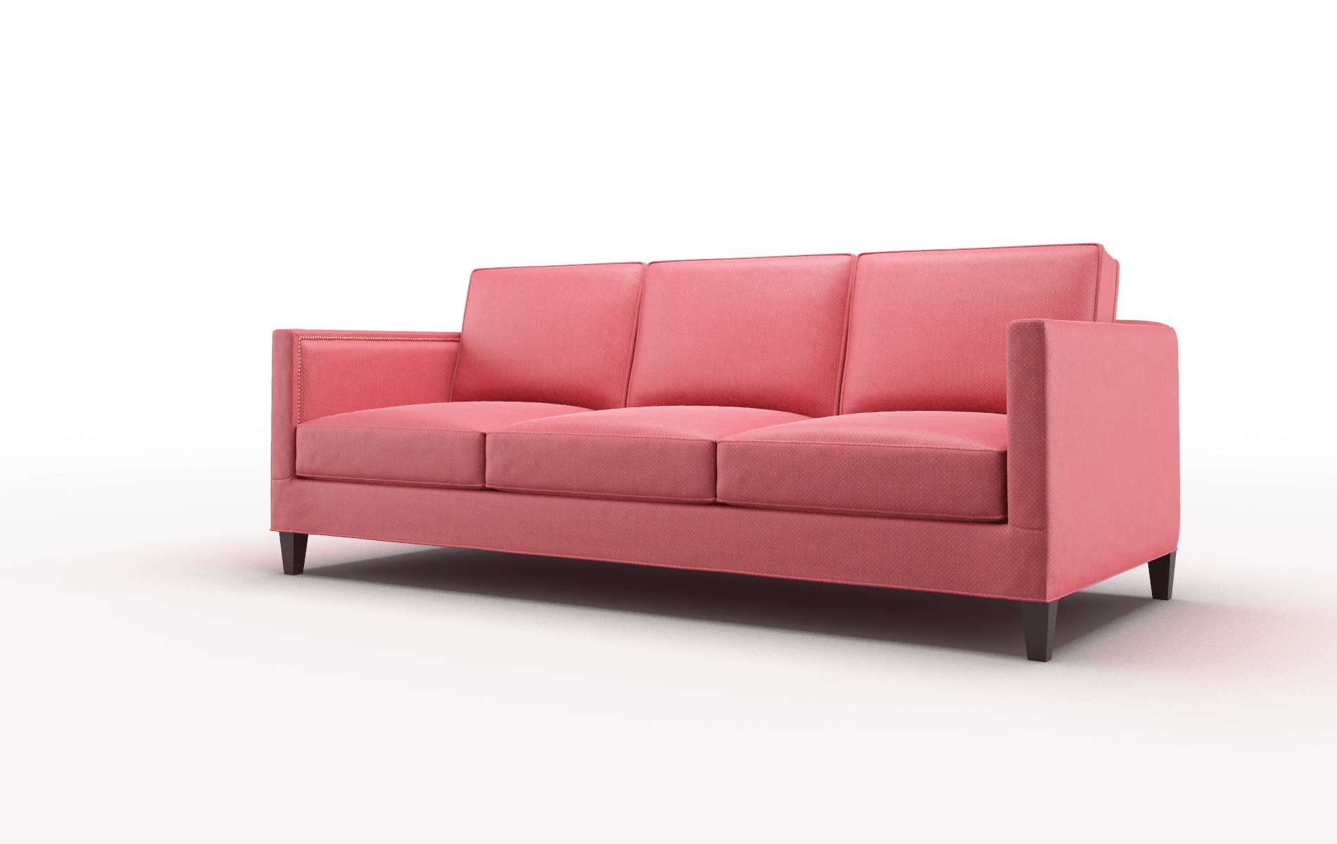 Alps Pauline Ruby Sofa espresso legs 4