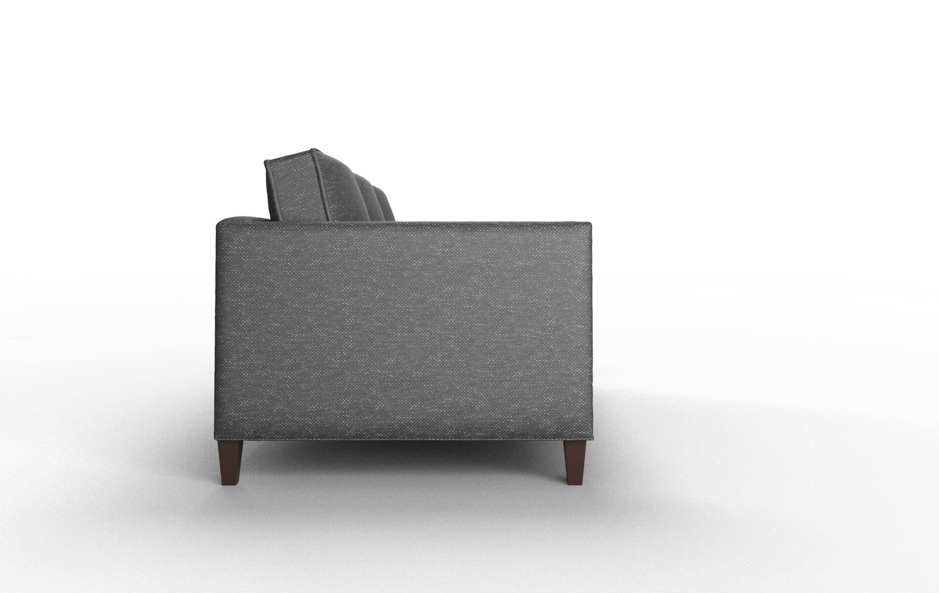 Alps Phoenix Charcoal Sofa espresso legs 3
