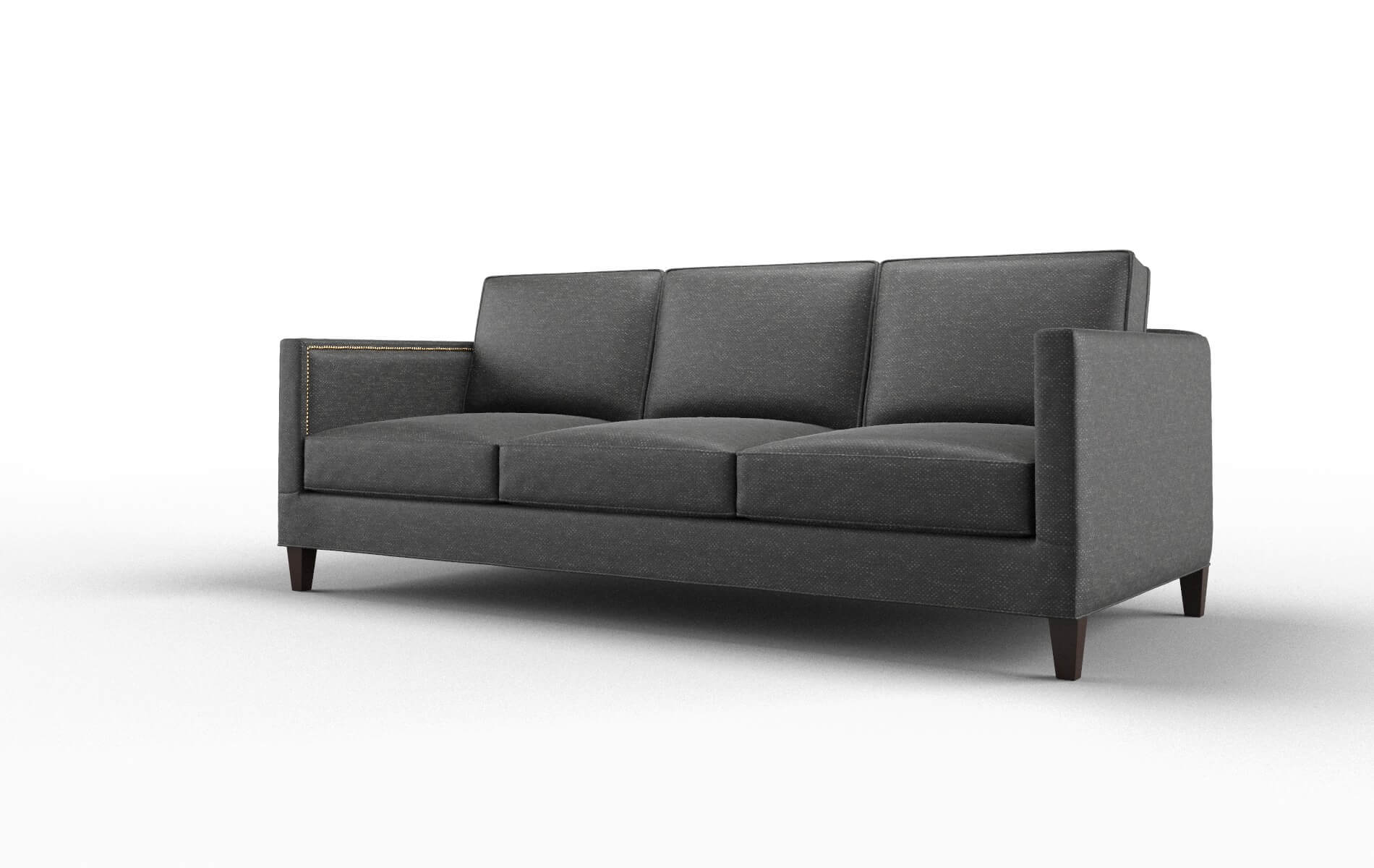 Alps Phoenix Charcoal Sofa espresso legs 4