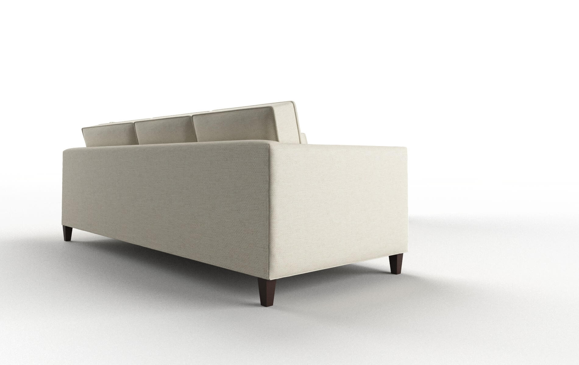 Alps Phoenix Ivory Sectional espresso legs 3