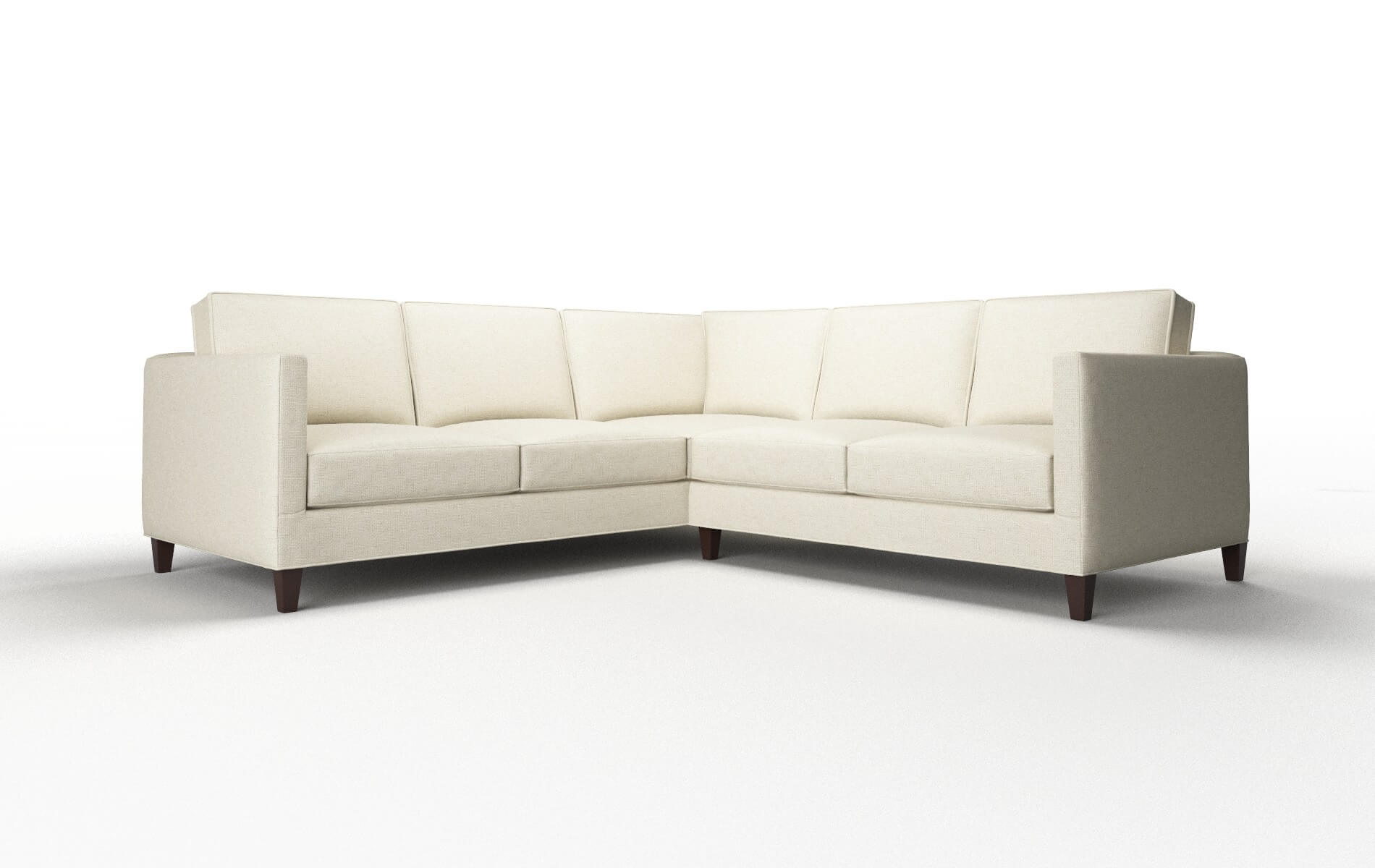 Alps Redondo Oyster Sectional espresso legs