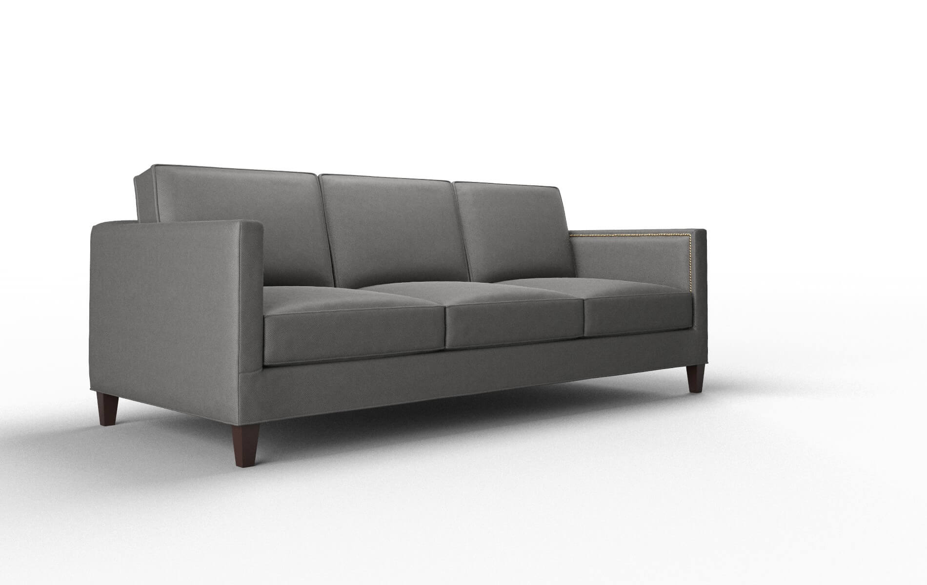 Alps Rocket Charcoal Sofa espresso legs 2