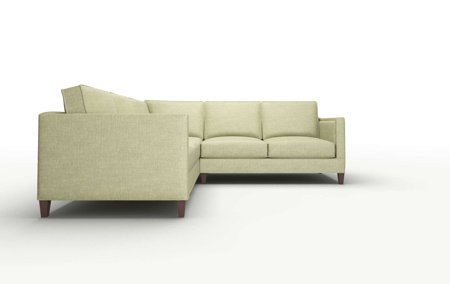 Alps Rocket Evergreen Sectional espresso legs 2