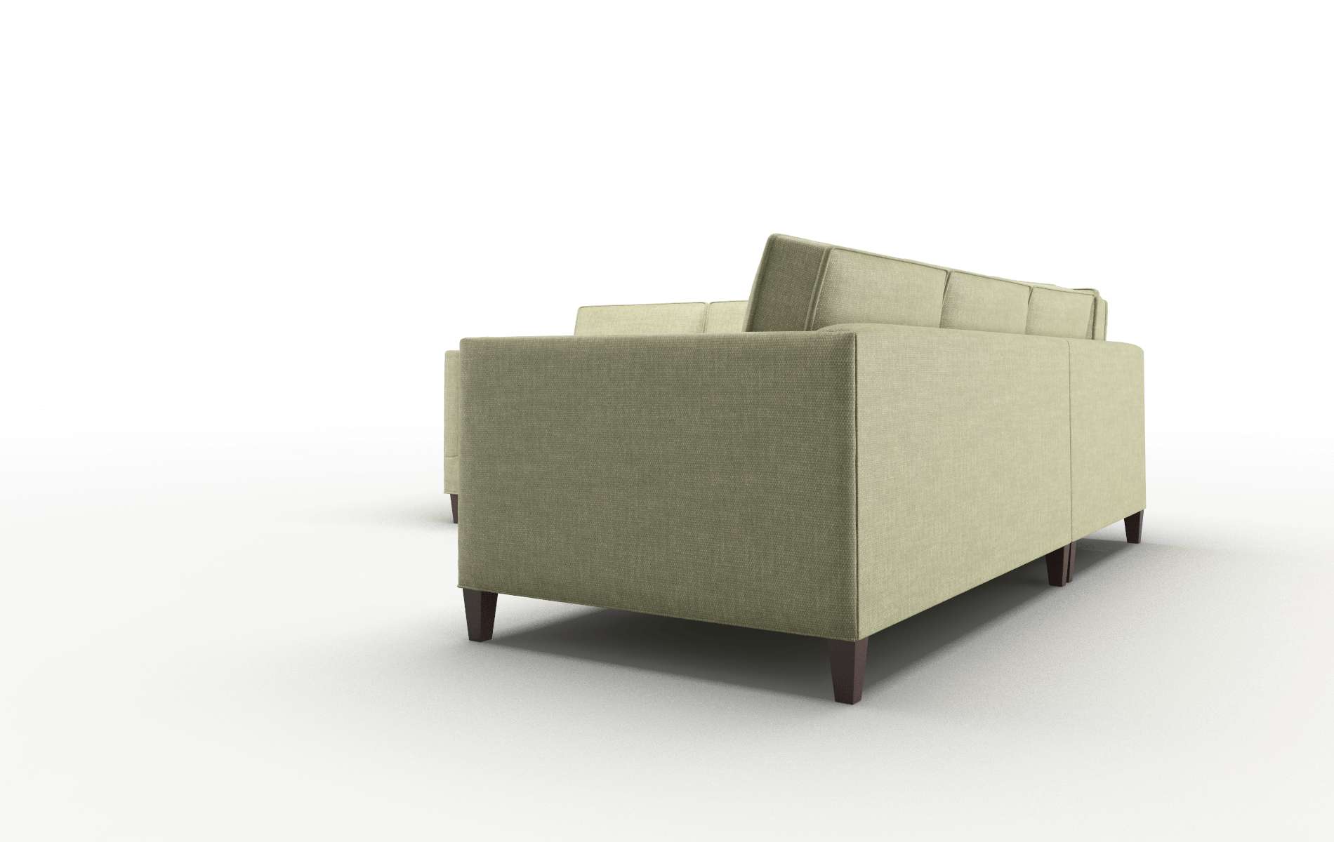 Alps Rocket Evergreen Sectional espresso legs 4