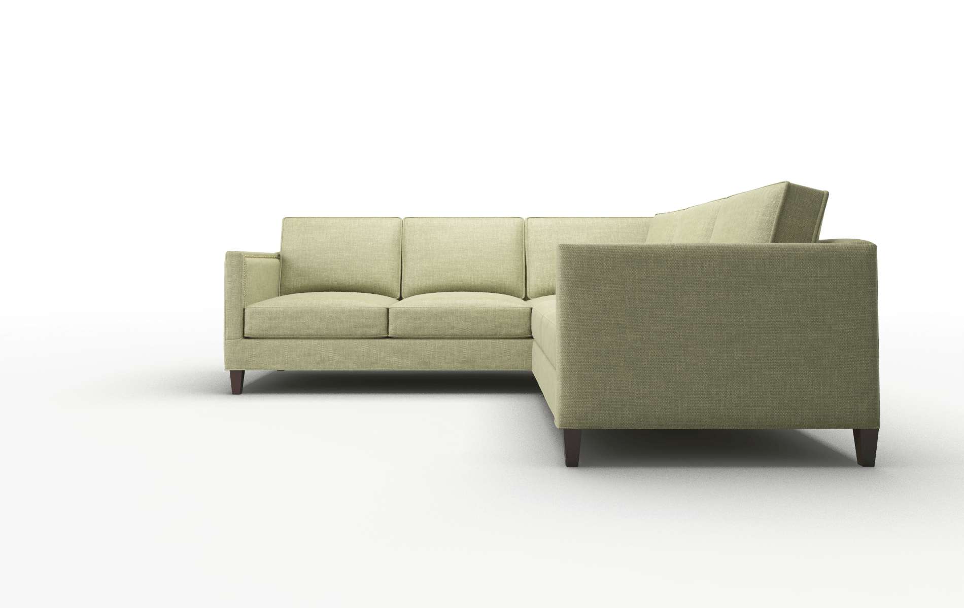 Alps Rocket Evergreen Sectional espresso legs 5