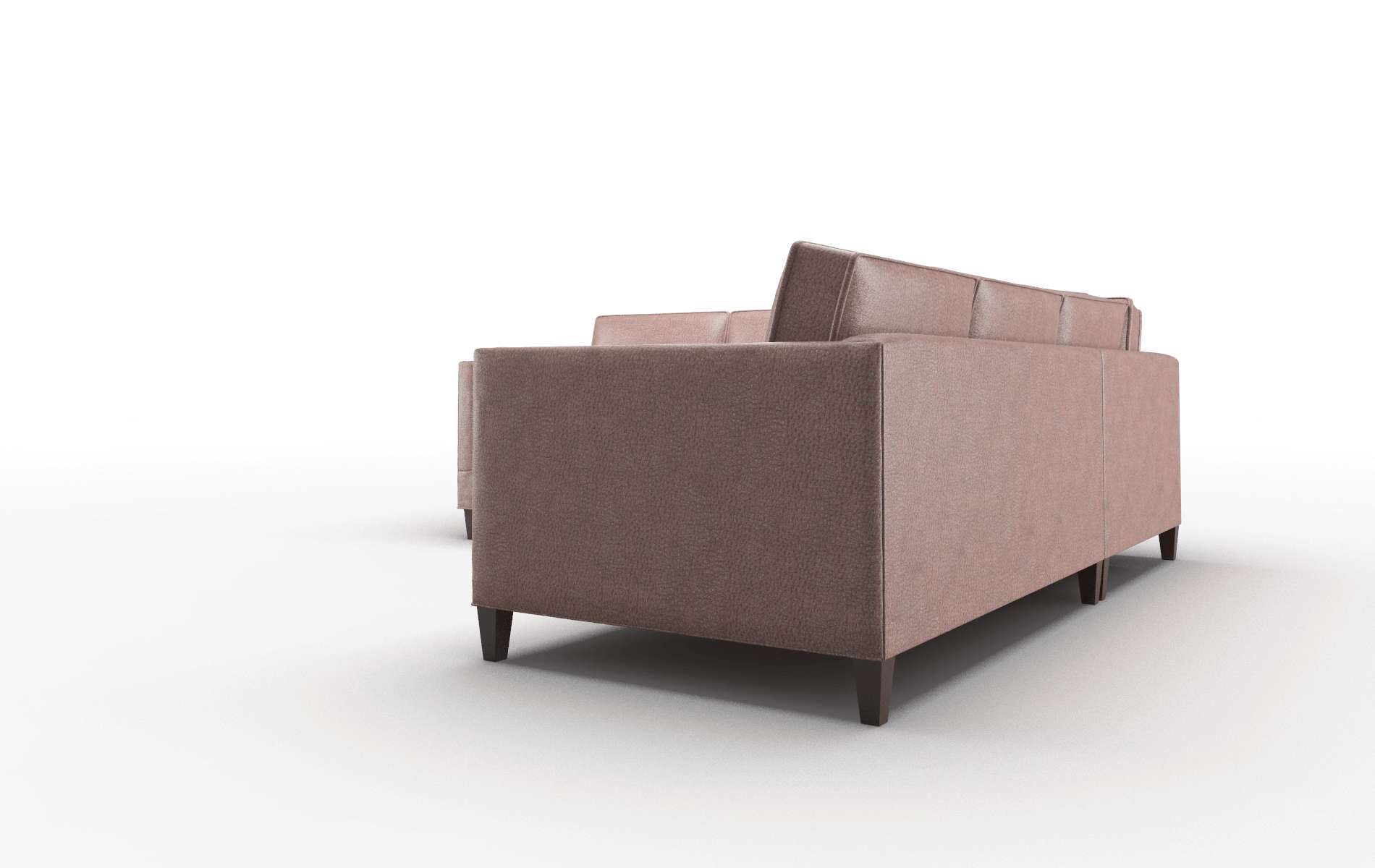 Alps Royale Mocha Sectional espresso legs 4
