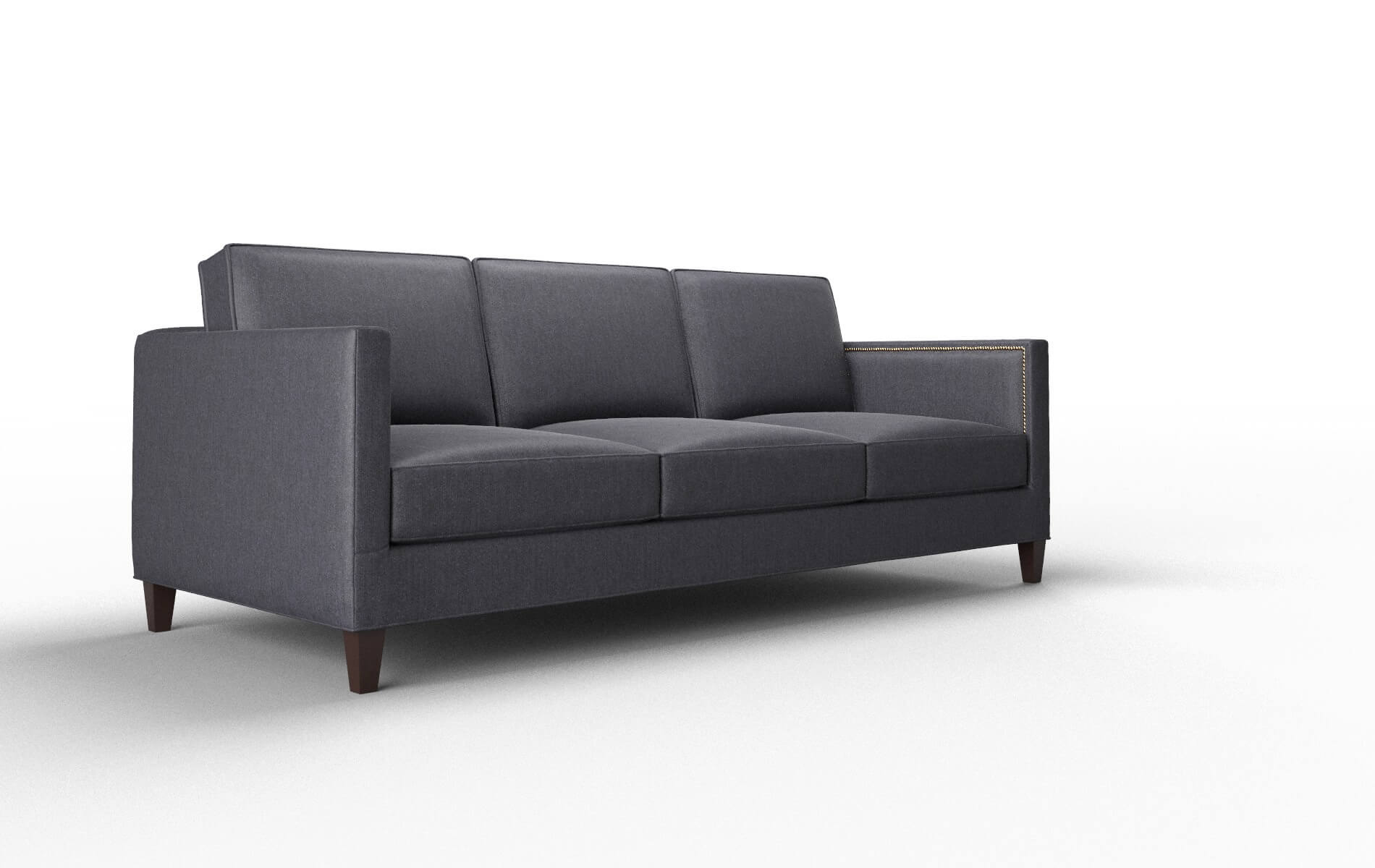 Alps Sasha Navy Sofa espresso legs 2