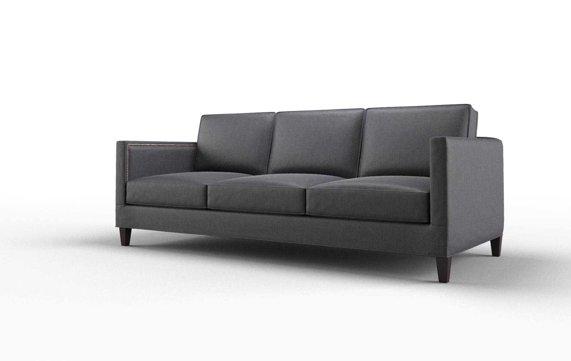 Alps Sasha Navy Sofa espresso legs 4