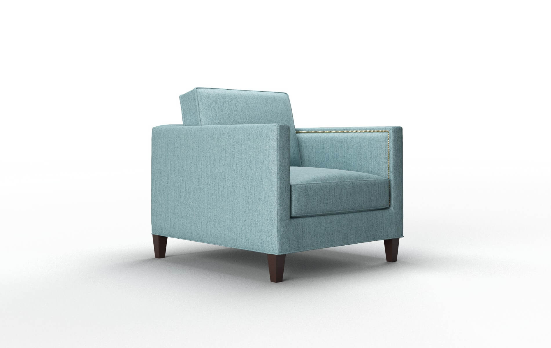 Alps Sasha Teal Chair espresso legs 2