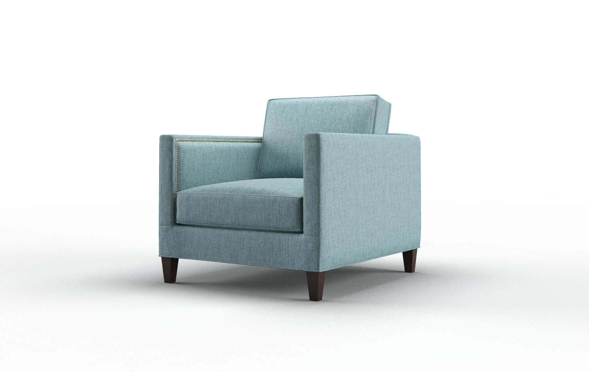 Alps Sasha Teal Chair espresso legs 4