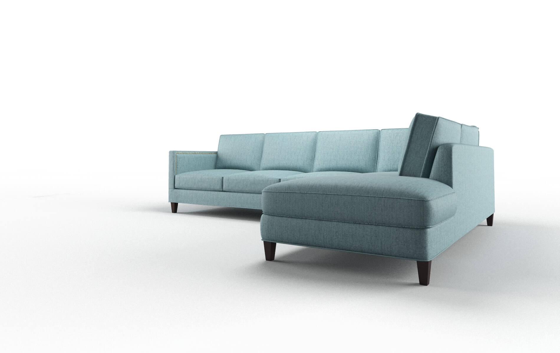 Alps Sasha Teal Panel espresso legs 4