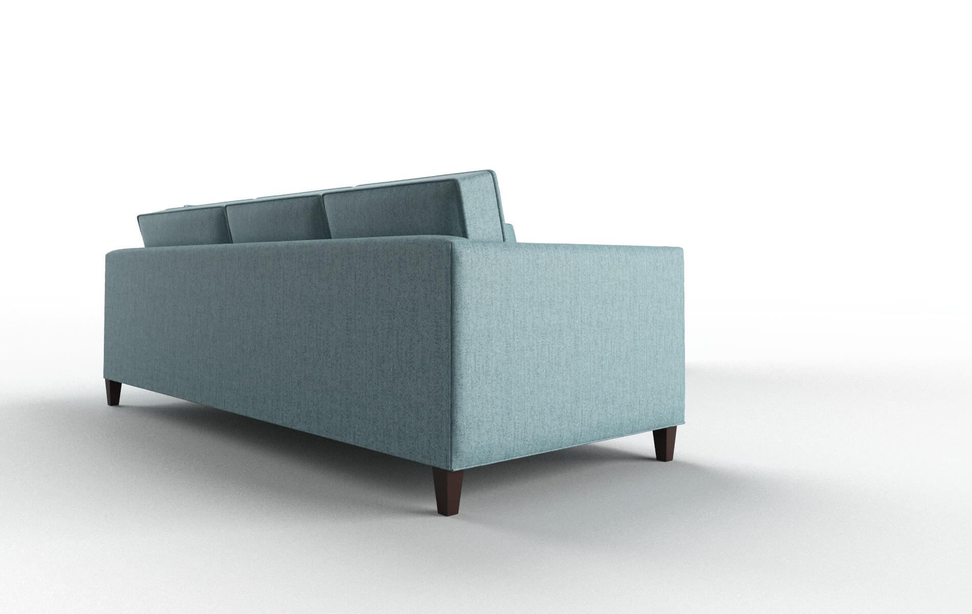 Alps Sasha Teal Sectional espresso legs 3