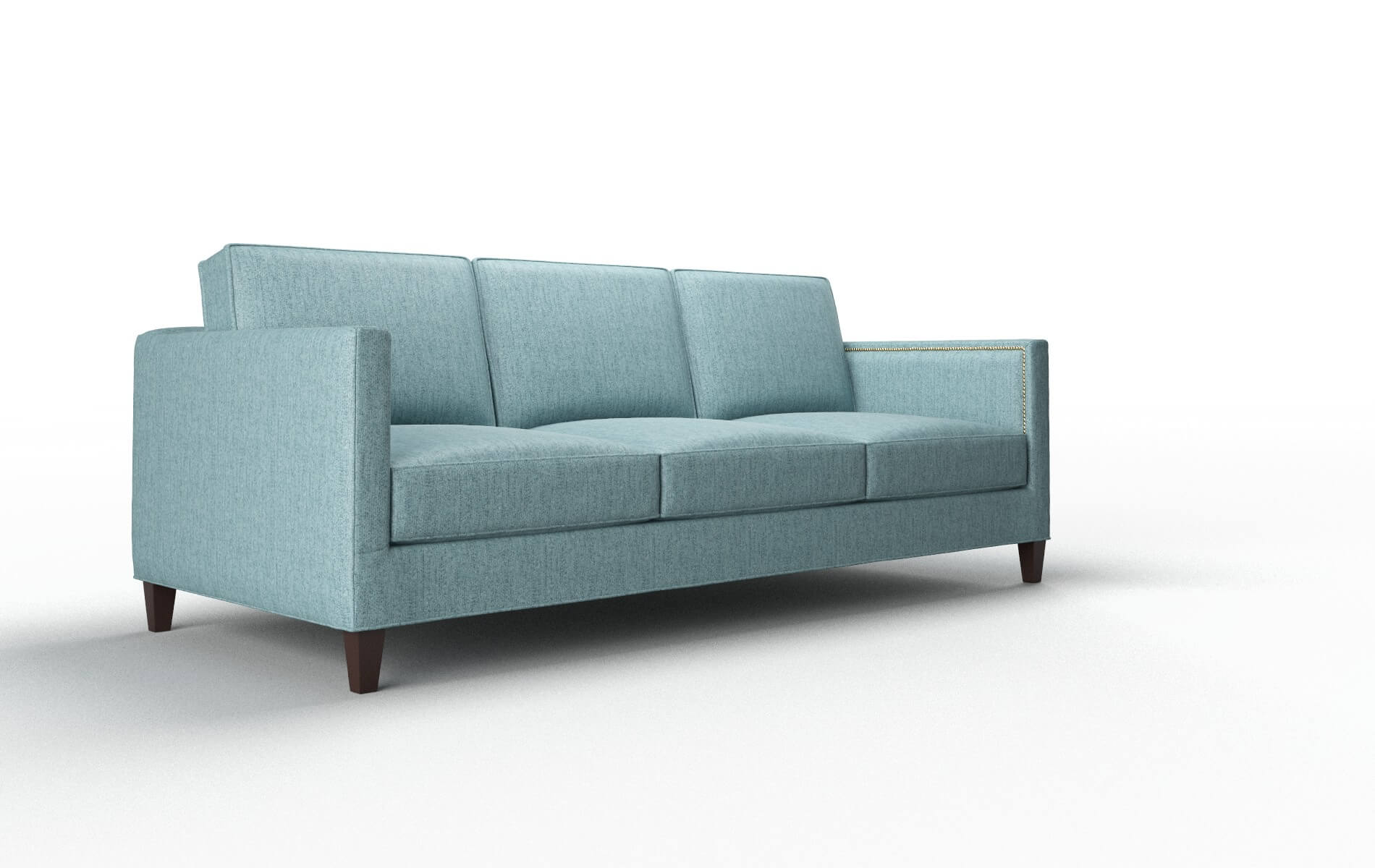 Alps Sasha Teal Sofa espresso legs 2