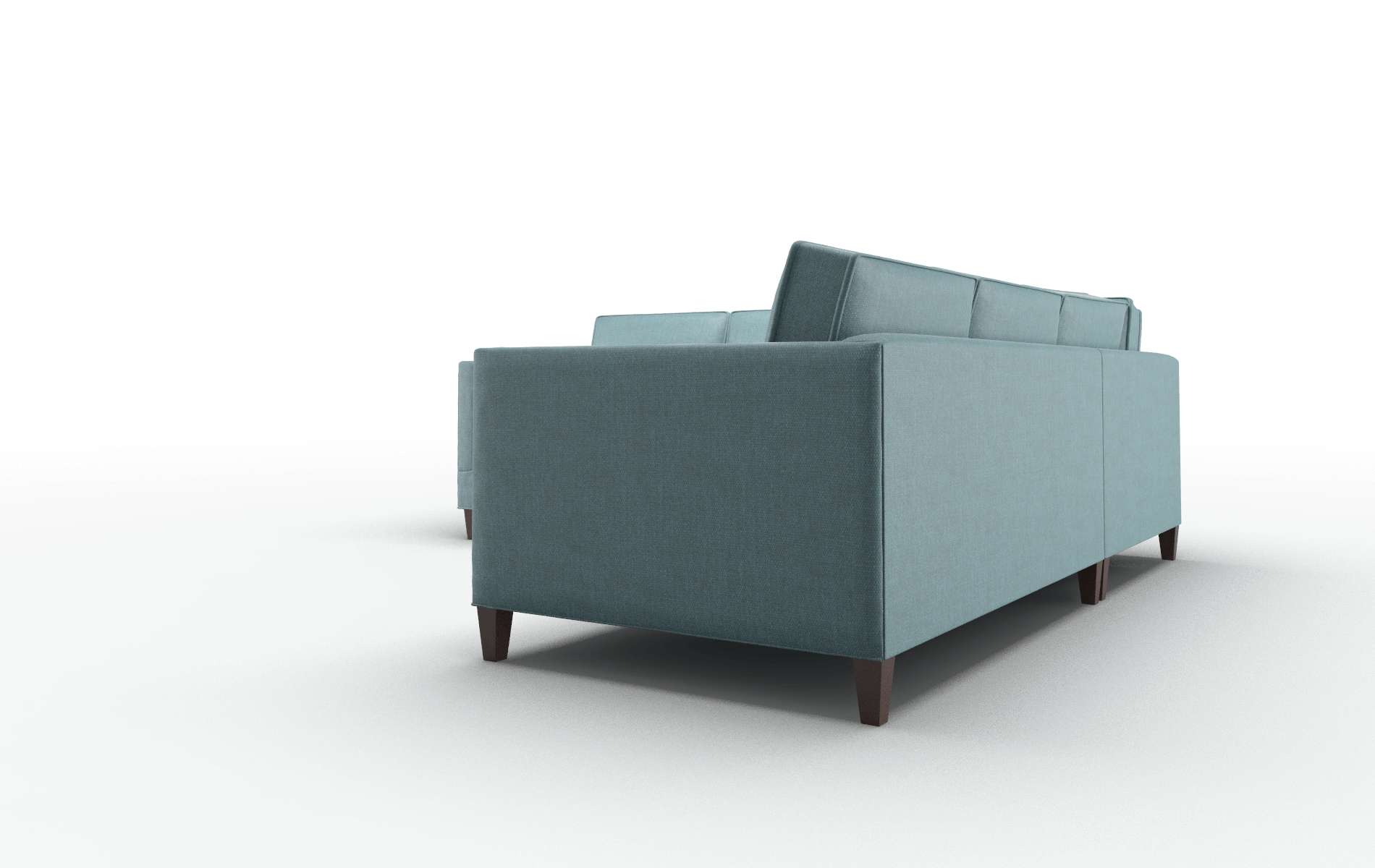 Alps Simplex Blue_moon Sectional espresso legs 4