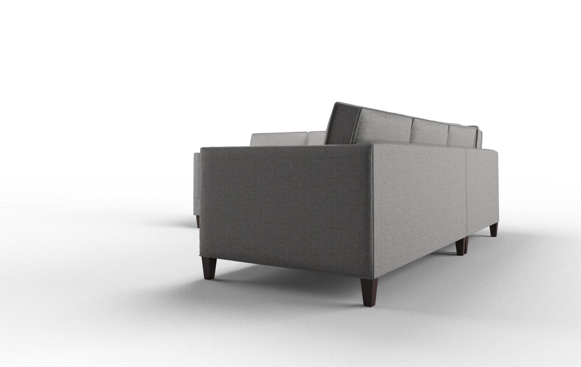 Alps Terrain Oatmeal Sectional espresso legs 4
