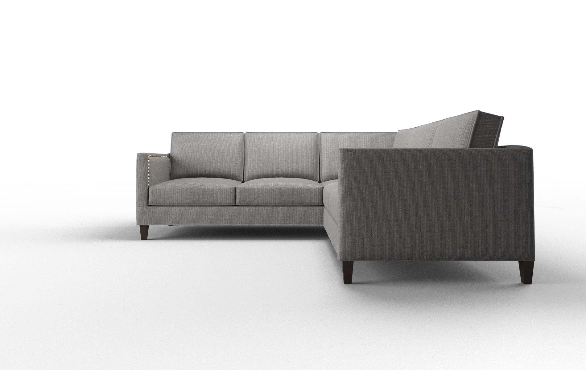 Alps Terrain Oatmeal Sectional espresso legs 5