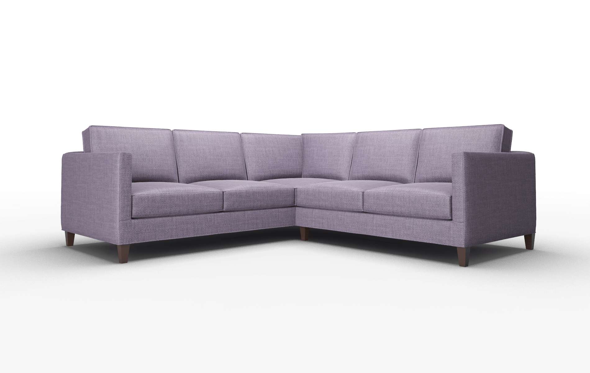 Alps Tess Blackberry Sectional espresso legs 1