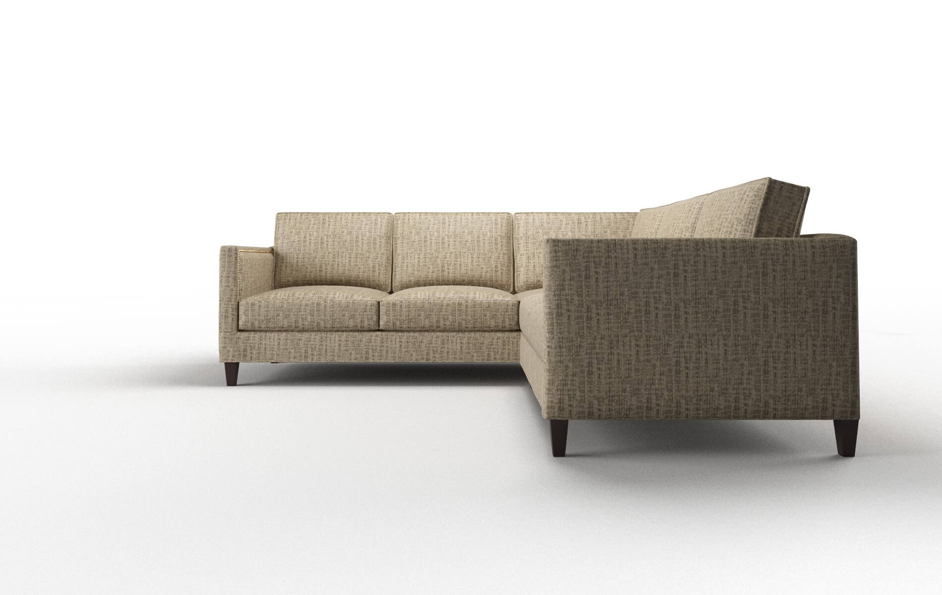 Alps Venus Mocha Sectional espresso legs 5