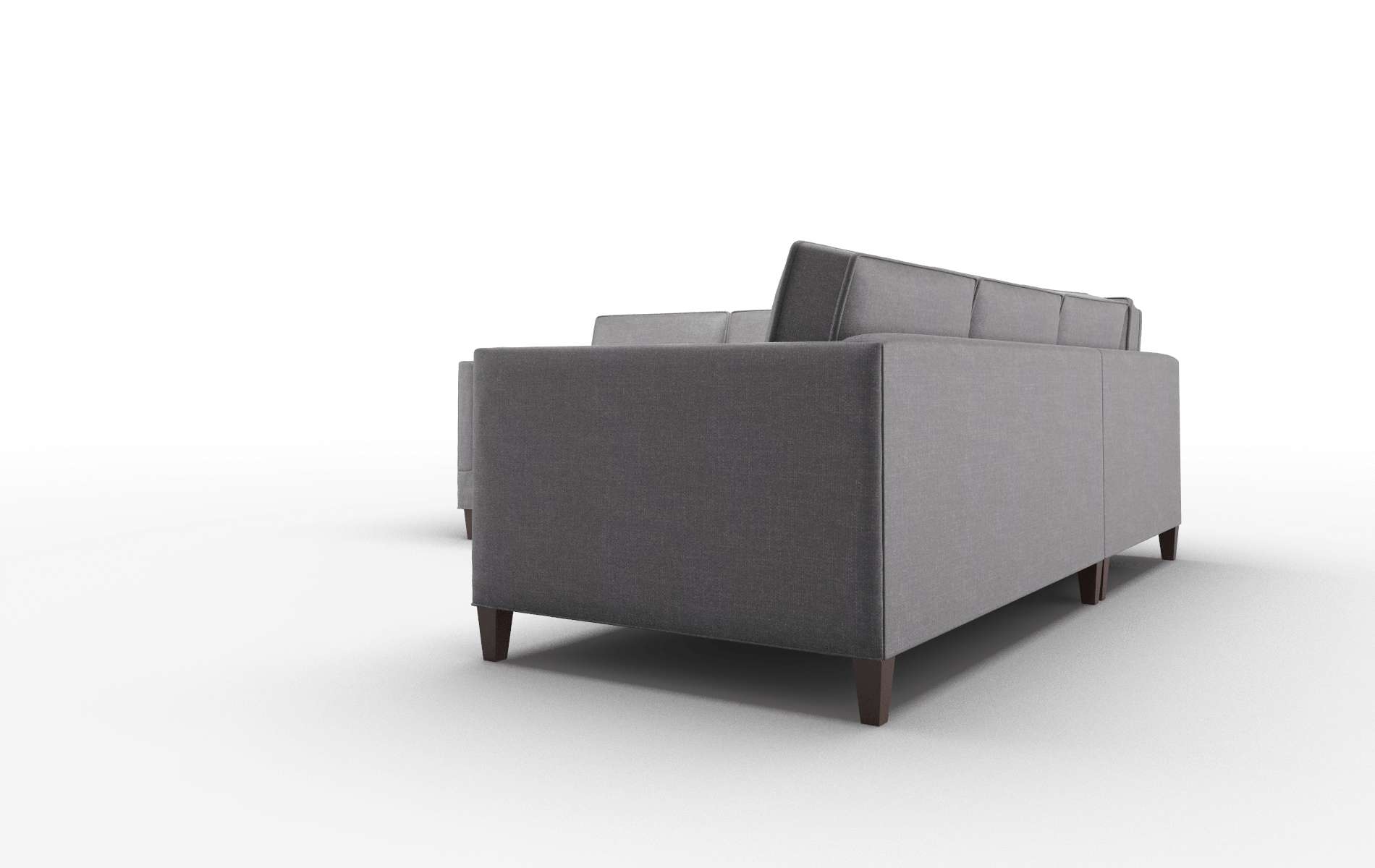 Alps Venus Onyx Sectional espresso legs 4