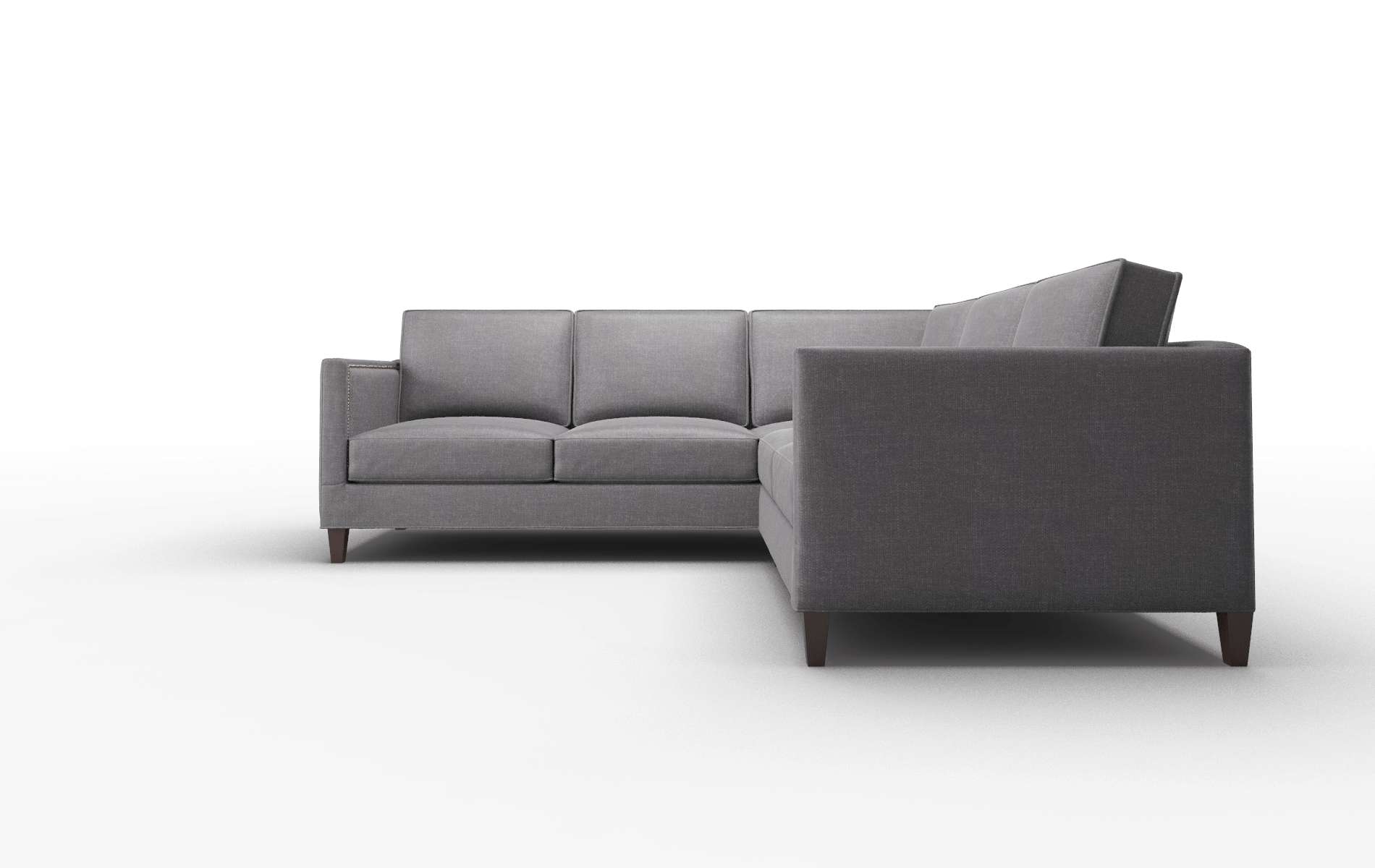 Alps Venus Onyx Sectional espresso legs 5