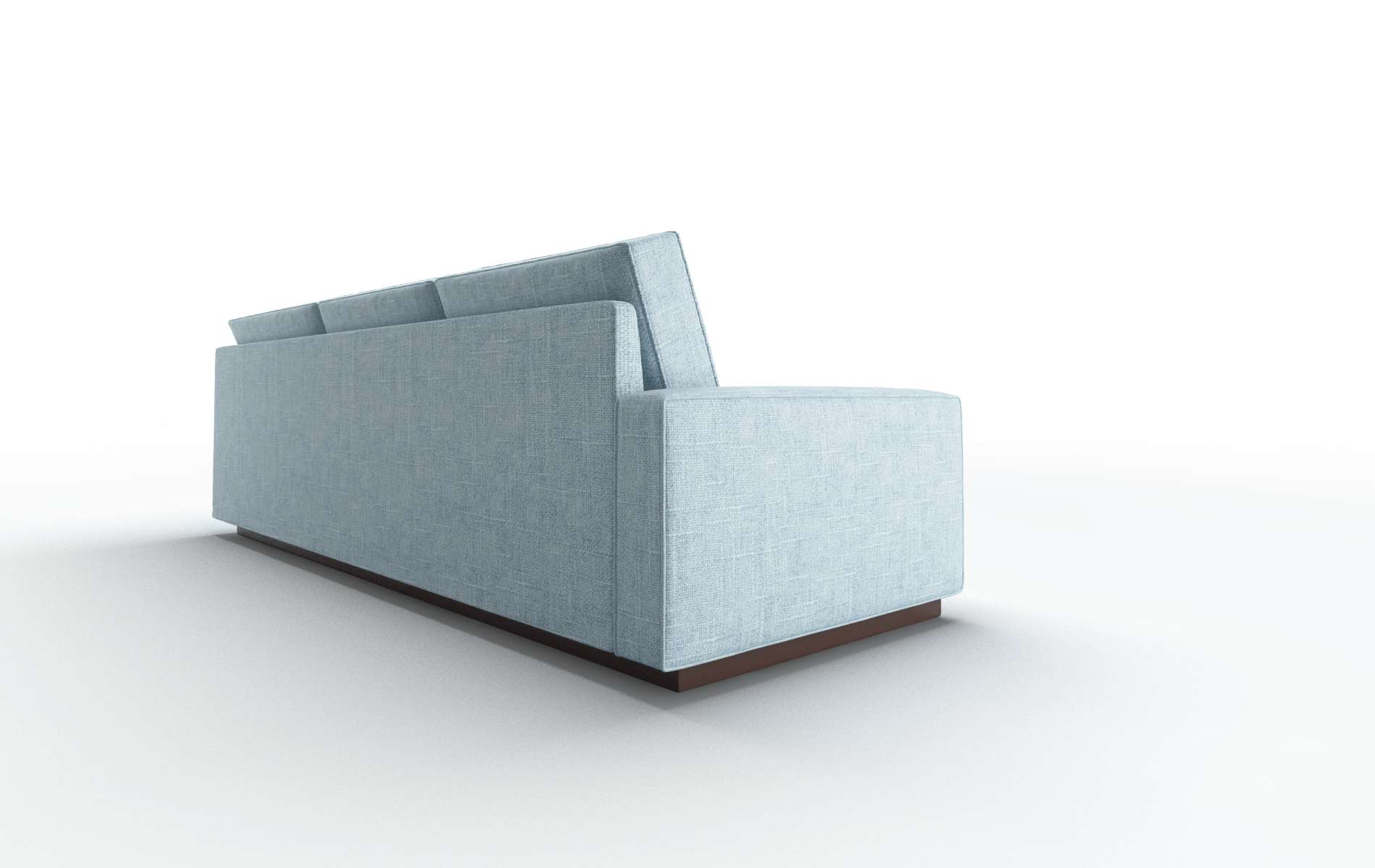 Alton Atlas Turquoise Sectional espresso legs 3