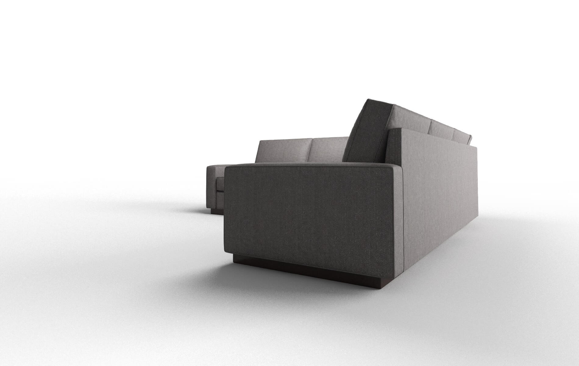 Alton Atlas_plz Silver Sectional espresso legs 4