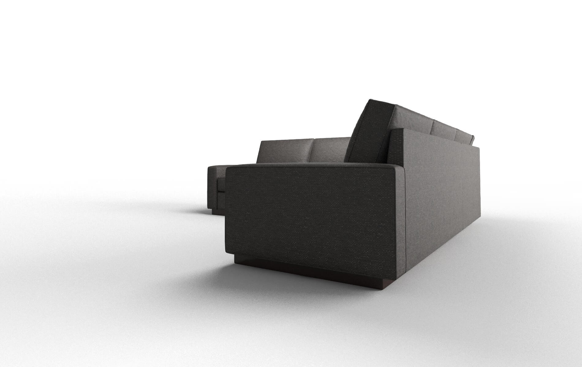 Alton Avenger Denim Sectional espresso legs 4