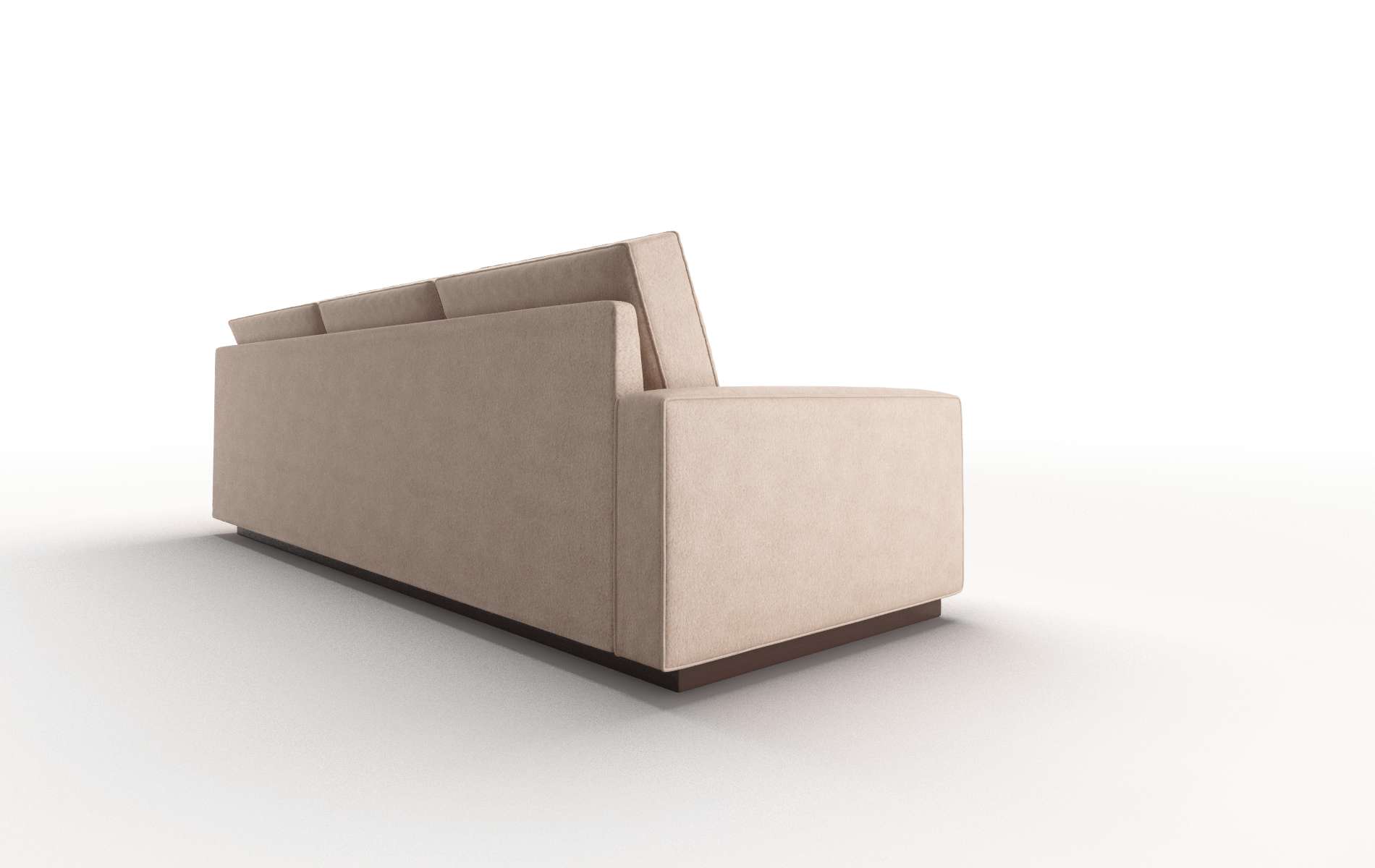 Alton Bella Cocoa Sectional espresso legs 3