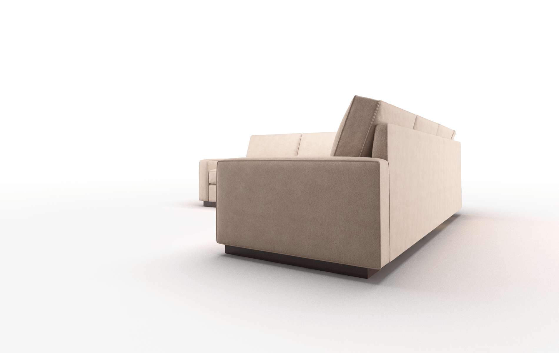 Alton Bella Cocoa Sectional espresso legs 4