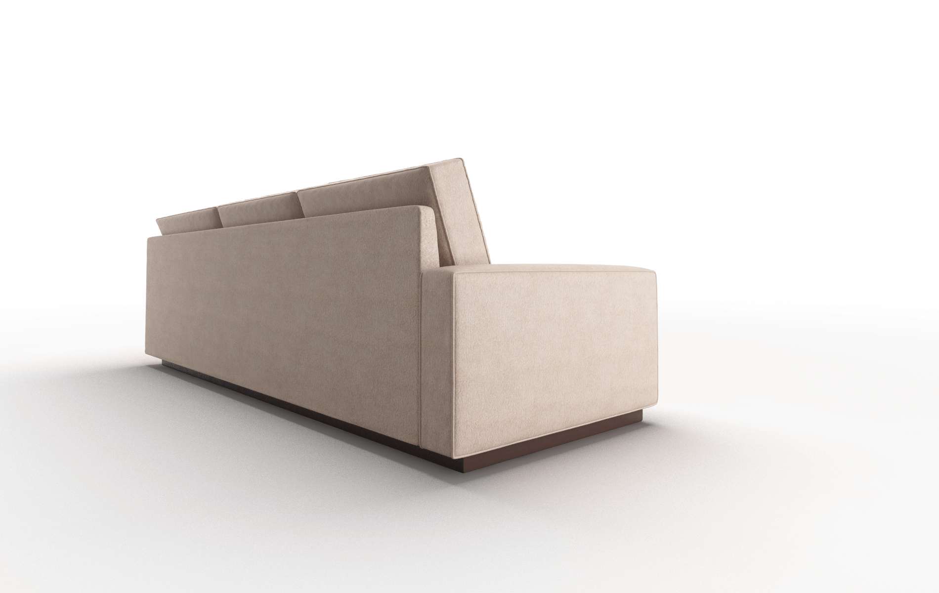 Alton Bella Pewter Sectional espresso legs 3