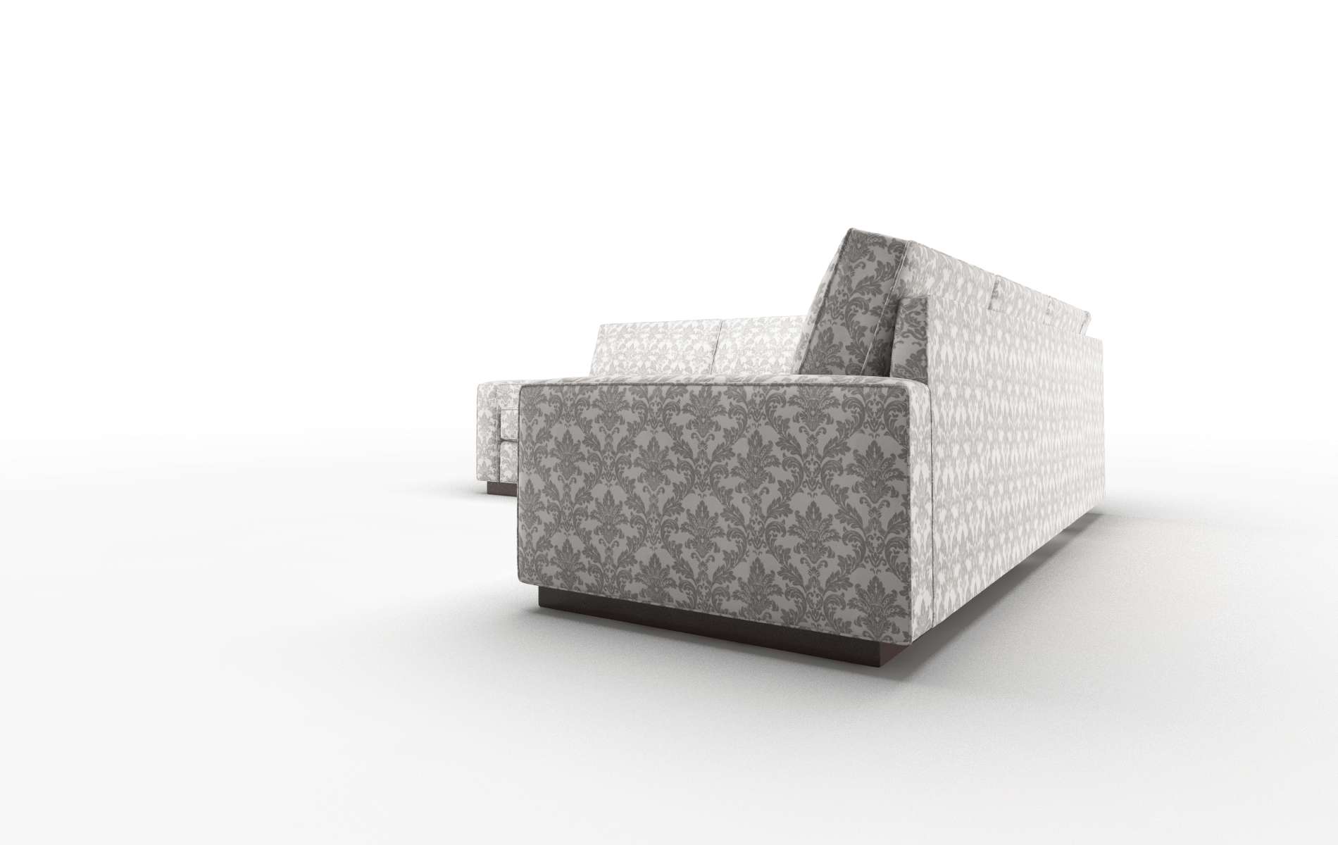 Alton Bergamo Dove Sectional espresso legs 4