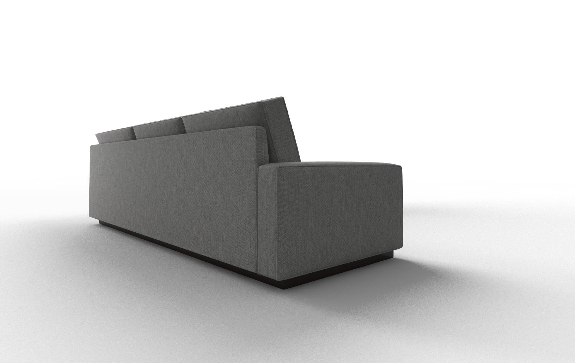 Alton Bungalow Graphite Sectional espresso legs 3