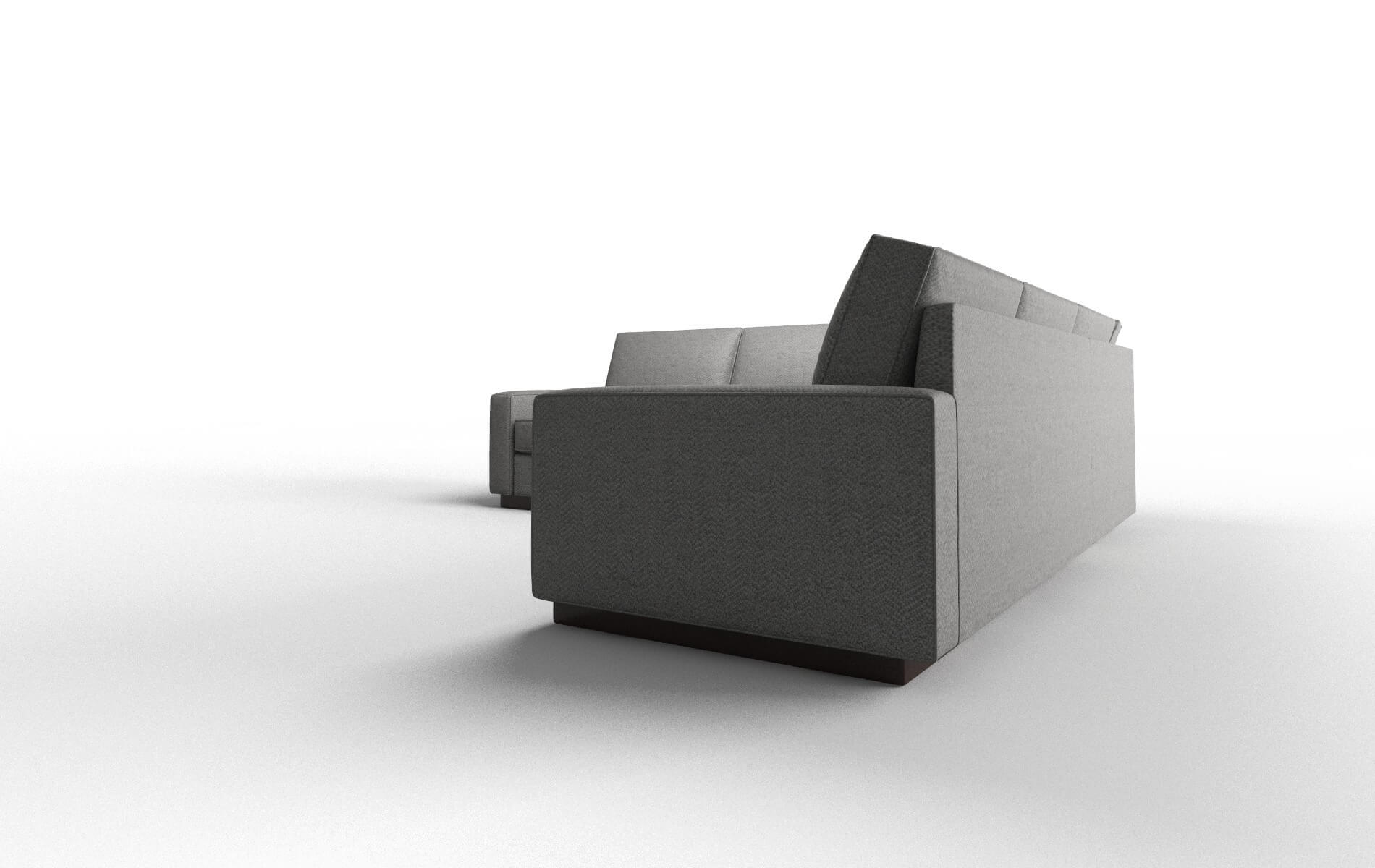 Alton Catalina Steel Sectional espresso legs 4