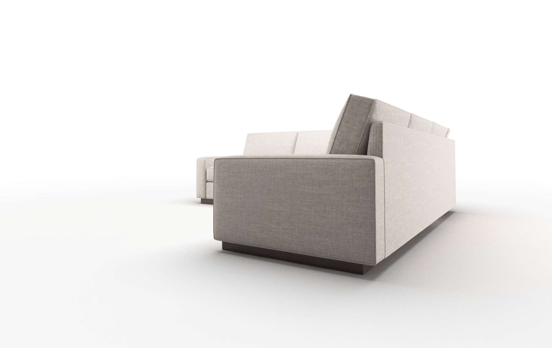 Alton Clyde Dolphin Sectional espresso legs 4