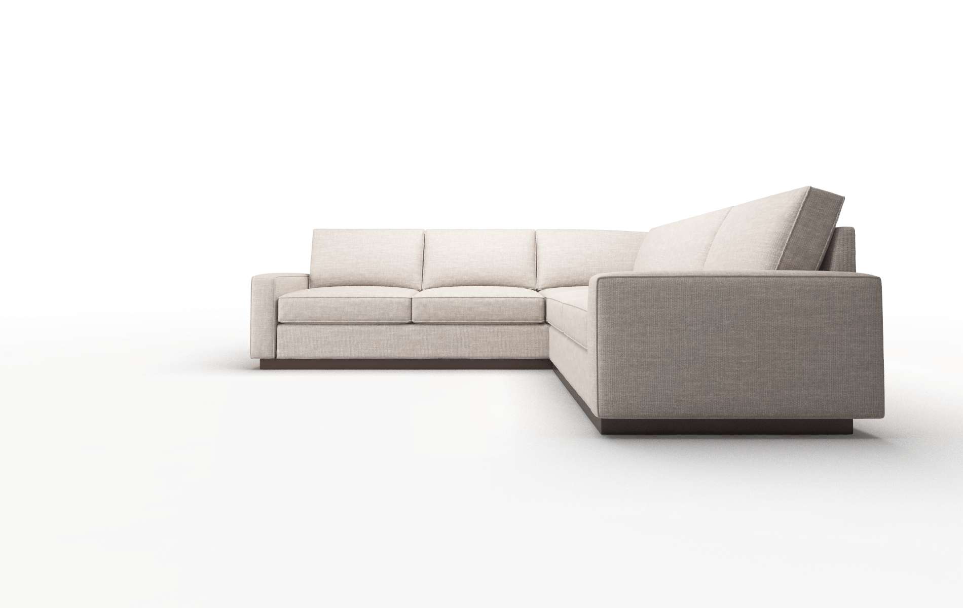 Alton Clyde Dolphin Sectional espresso legs 5