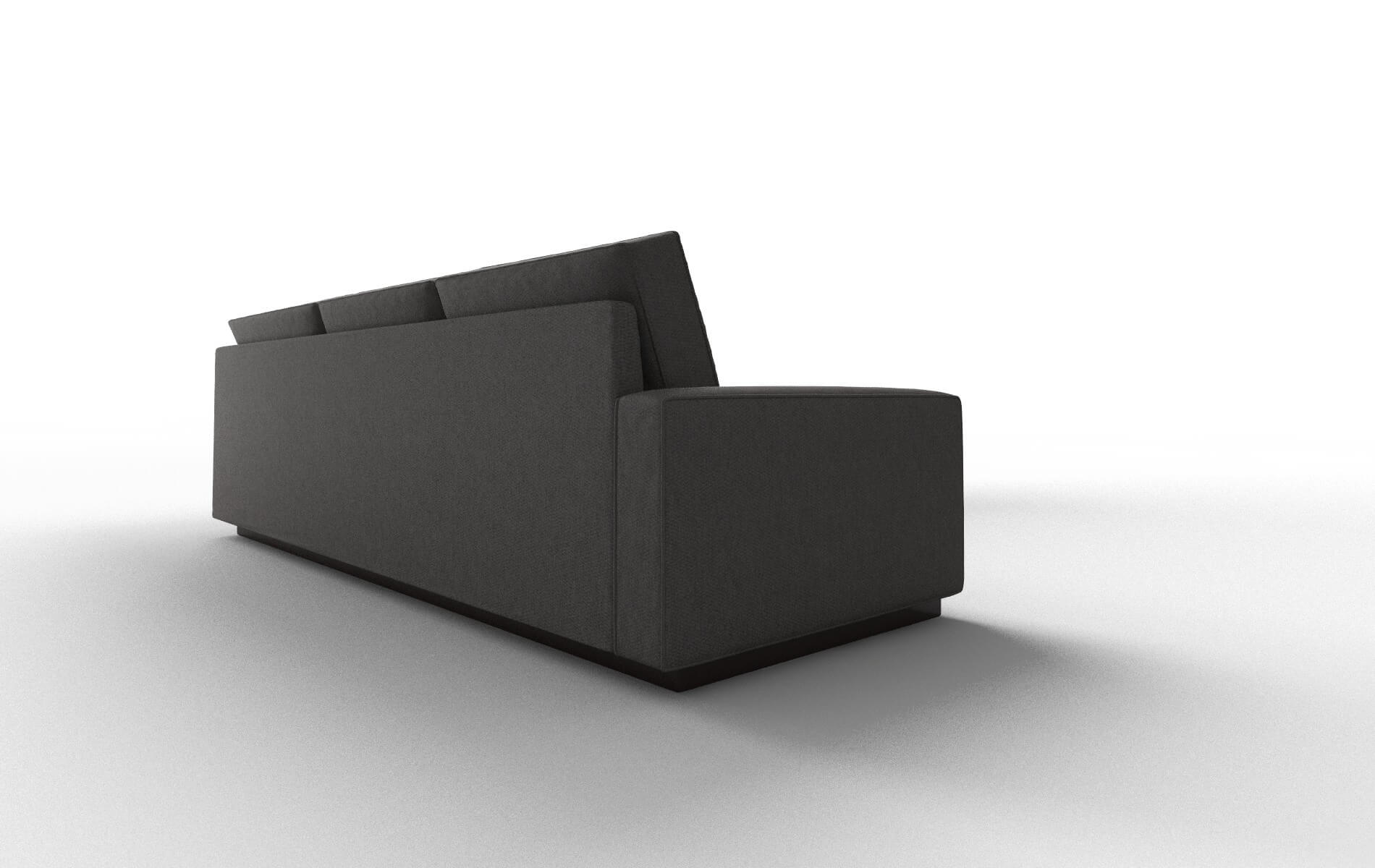 Alton Cosmo Charcoal Sectional espresso legs 3