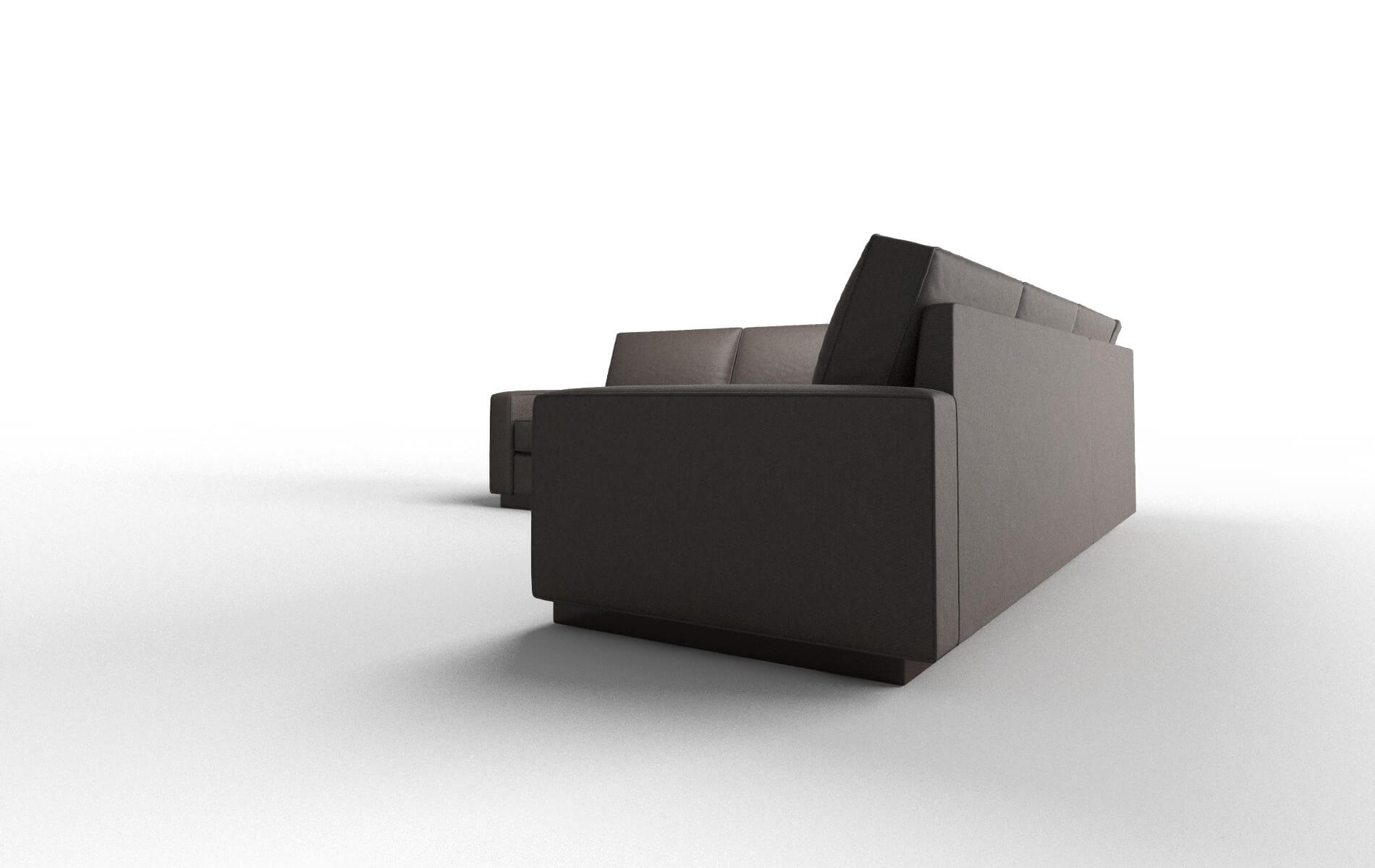 Alton Cosmo Chocolate Sectional espresso legs 4