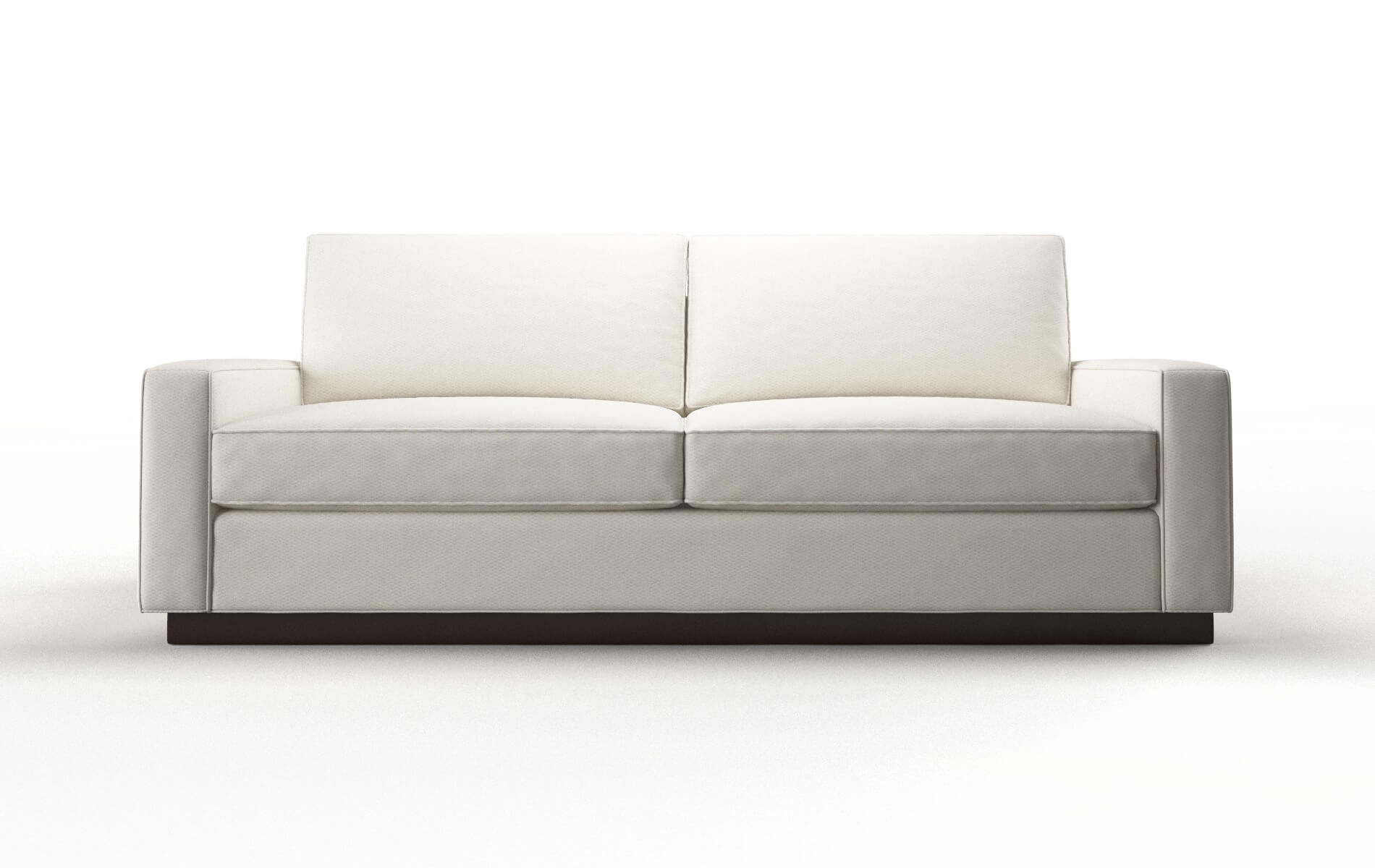 Alton Cosmo Ivory Sofa espresso legs 1