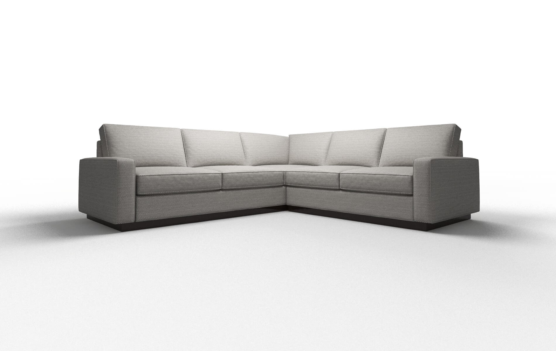 Alton Derby Grey Sectional espresso legs