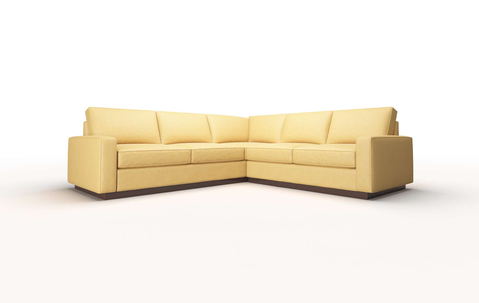 Alton Dream_d Sunflower Sectional espresso legs