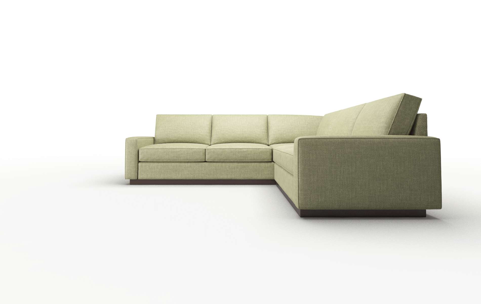 Alton Durham Lime Sectional espresso legs 5