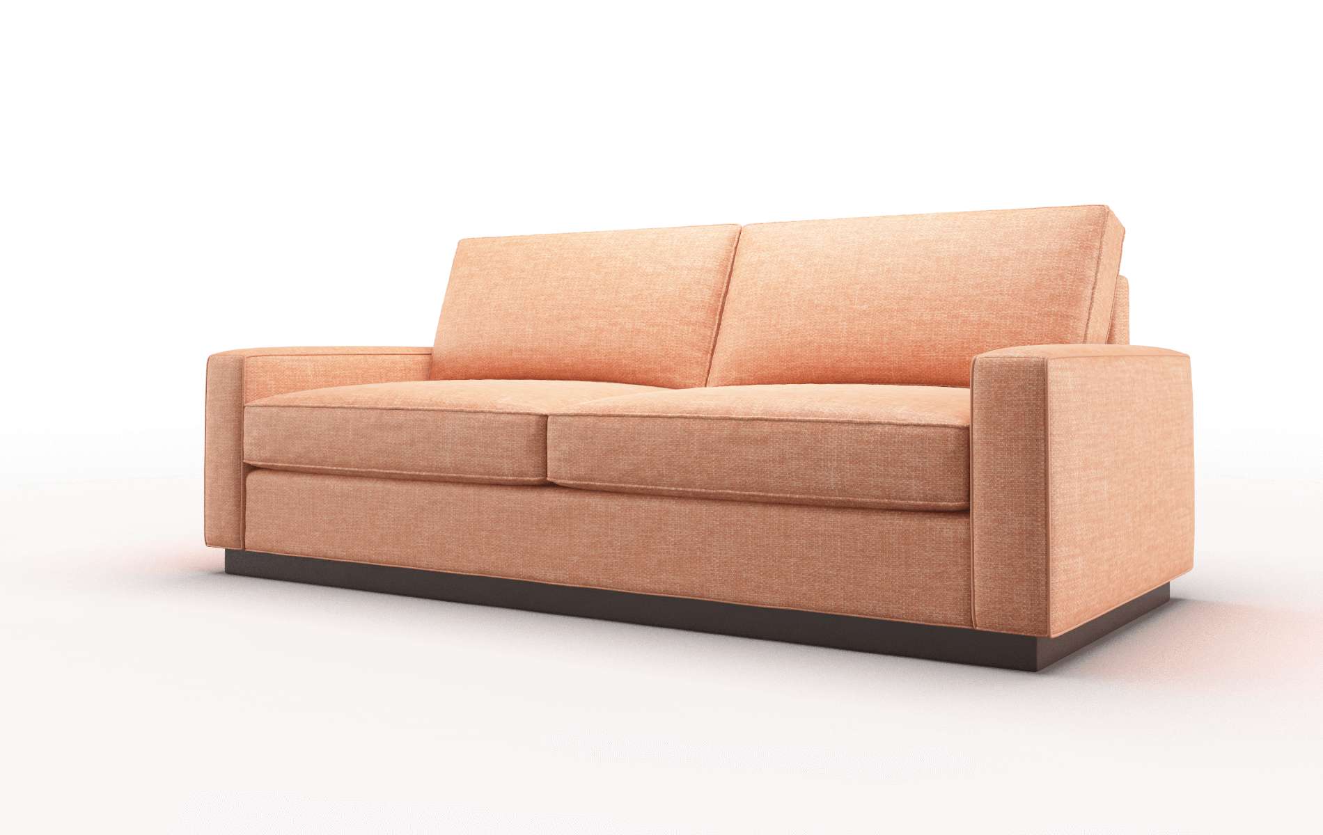 Alton Durham Tangerine Sofa espresso legs 4