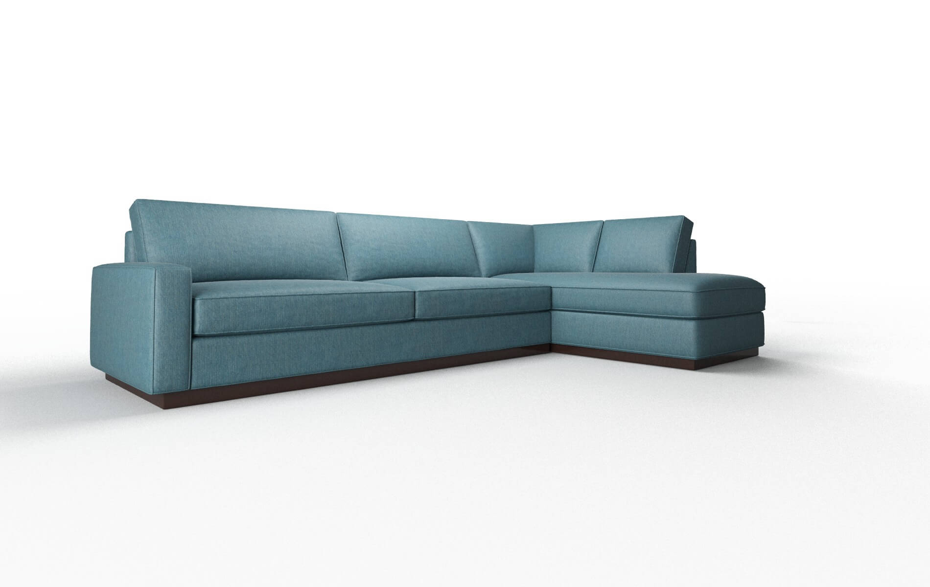 Alton Hepburn Teal Panel espresso legs 2