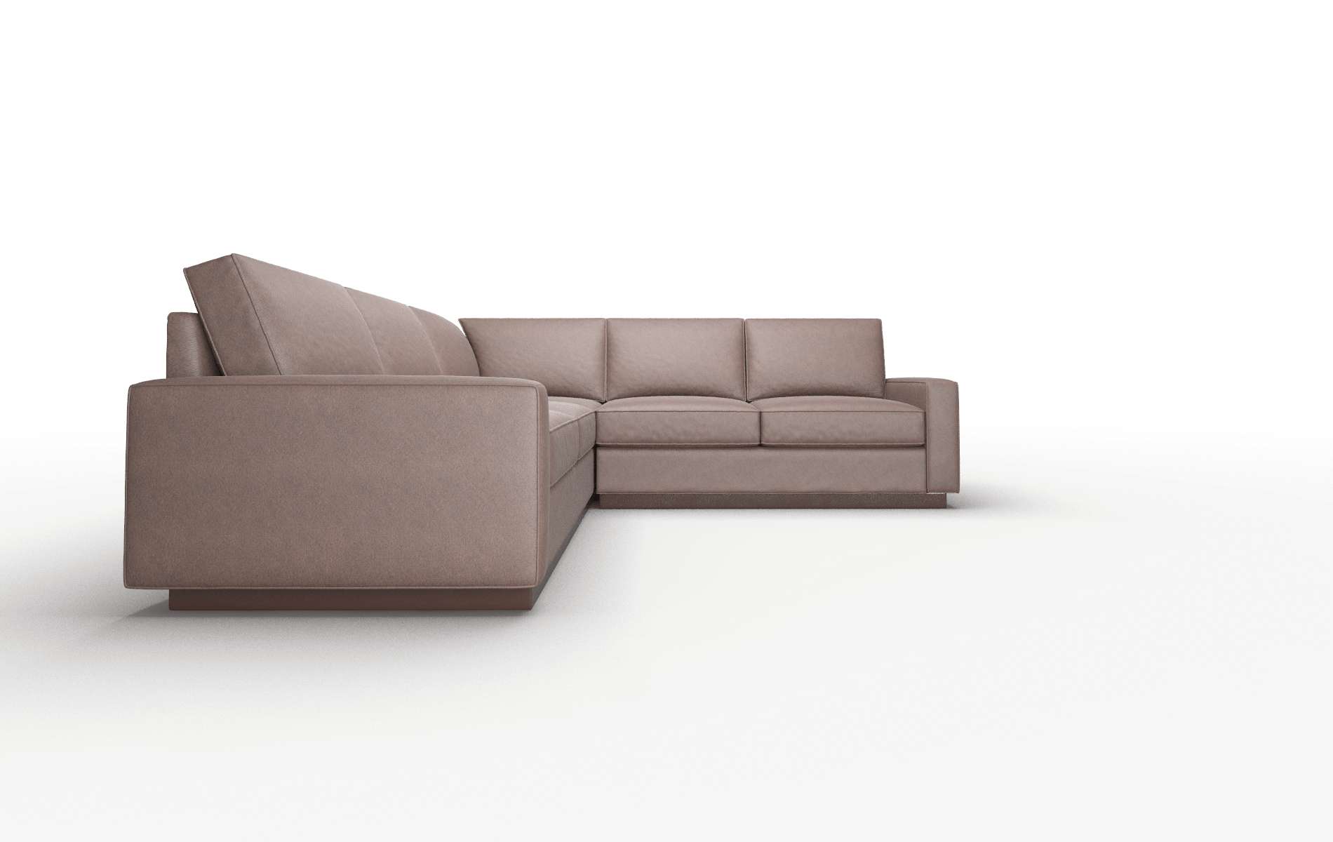 Alton Insight Cafe Sectional espresso legs 2